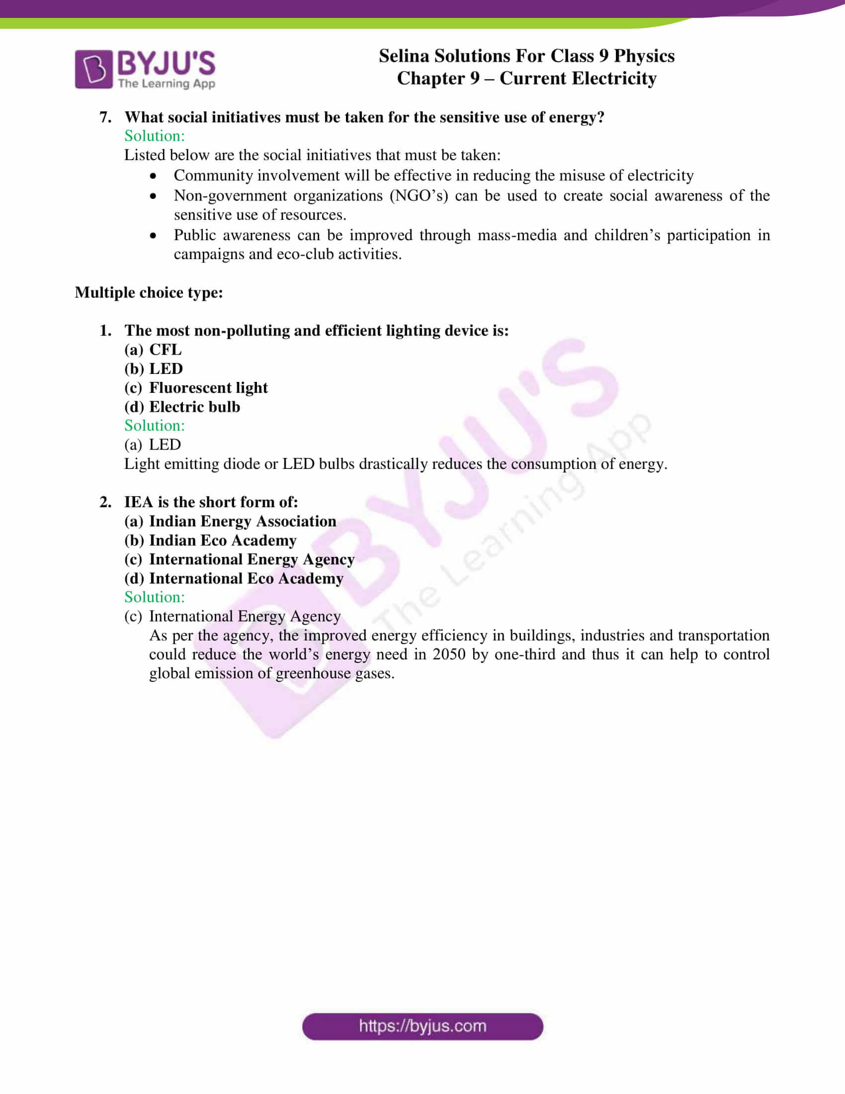 selina solutions class 9 physics chapter 9 Current Electricity part 15