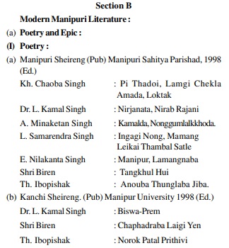 UPSC Manipuri Literature Books- Manipuri Literature Optional Books 3