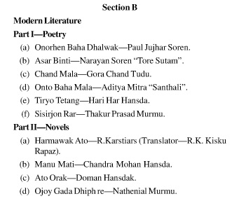 UPSC Santhali Literature Booklist- Santhali Literature Optional 2