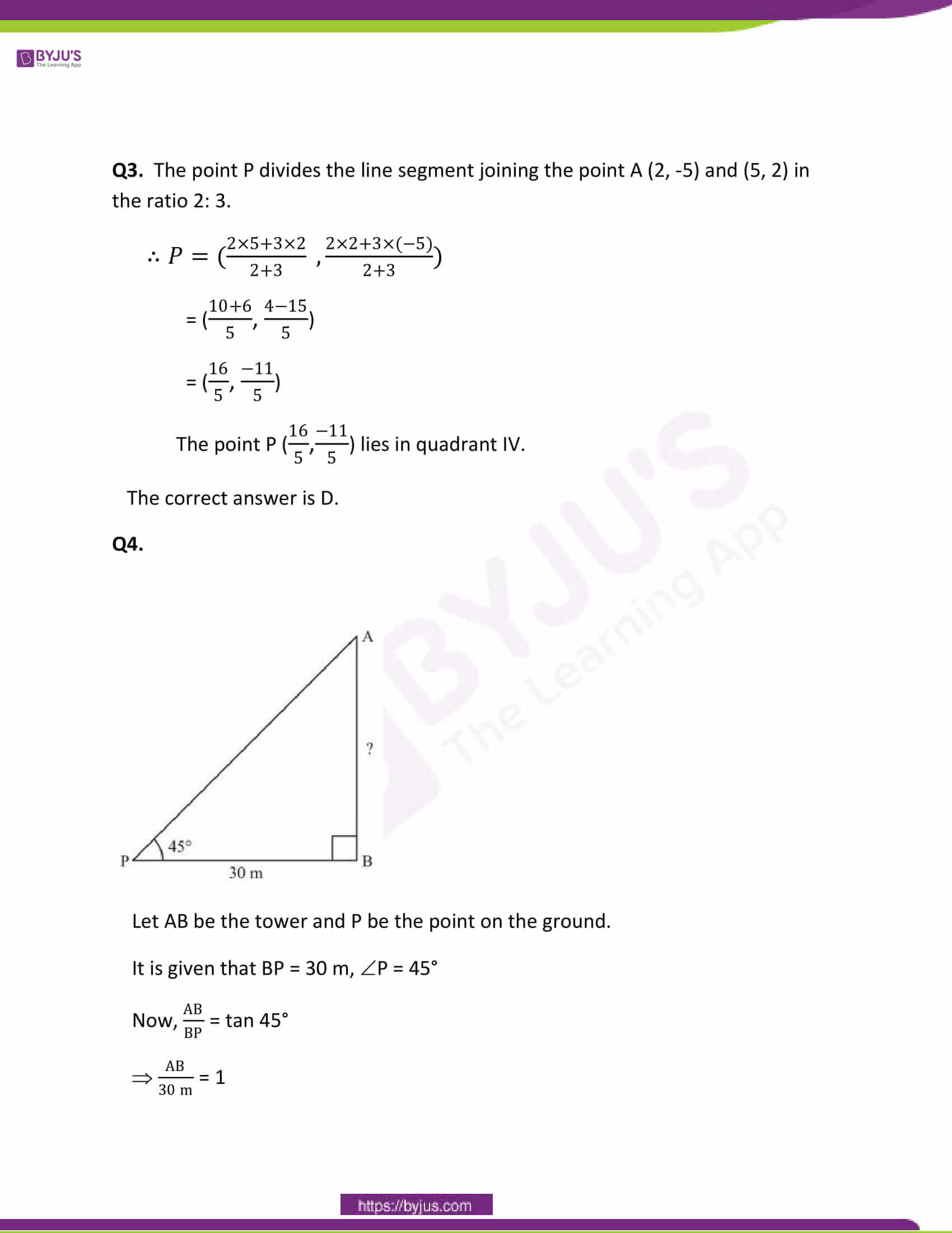 CBSE Class 10 Maths Papers Solution 2011 02