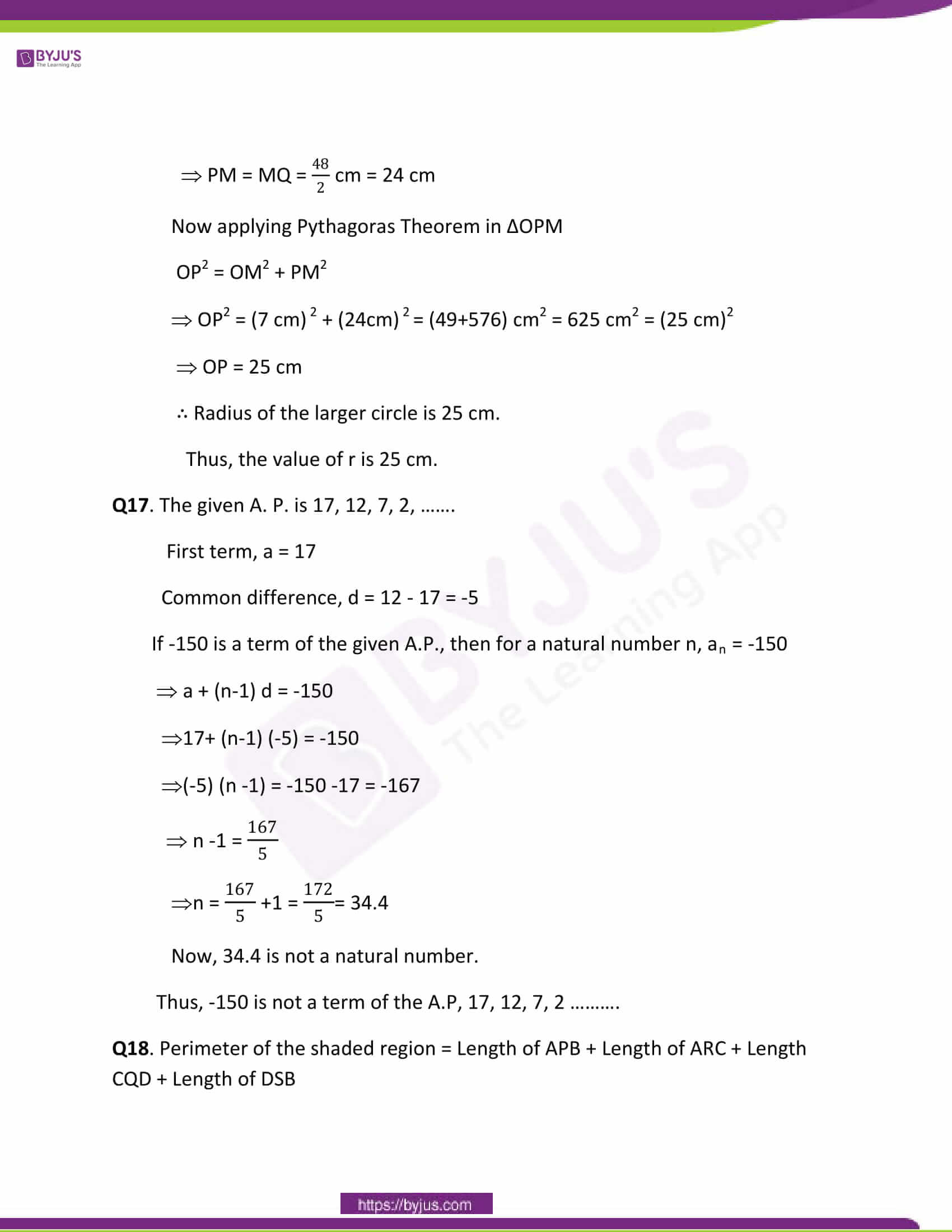 CBSE Class 10 Maths Papers Solution 2011 10