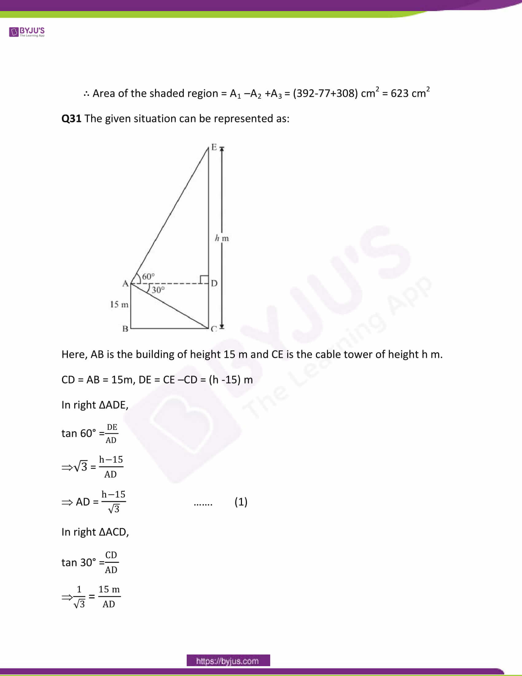 CBSE Class 10 Maths Papers Solution 2011 24