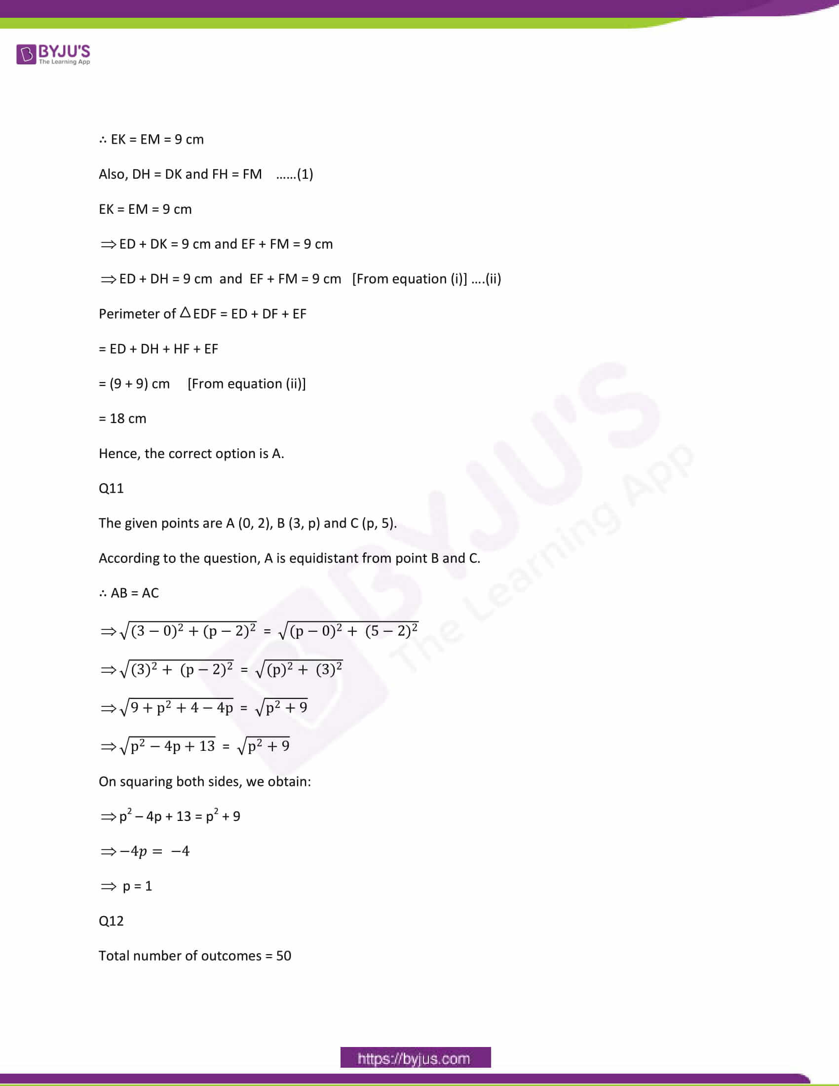 CBSE Class 10 Maths Papers Solution 2012 07