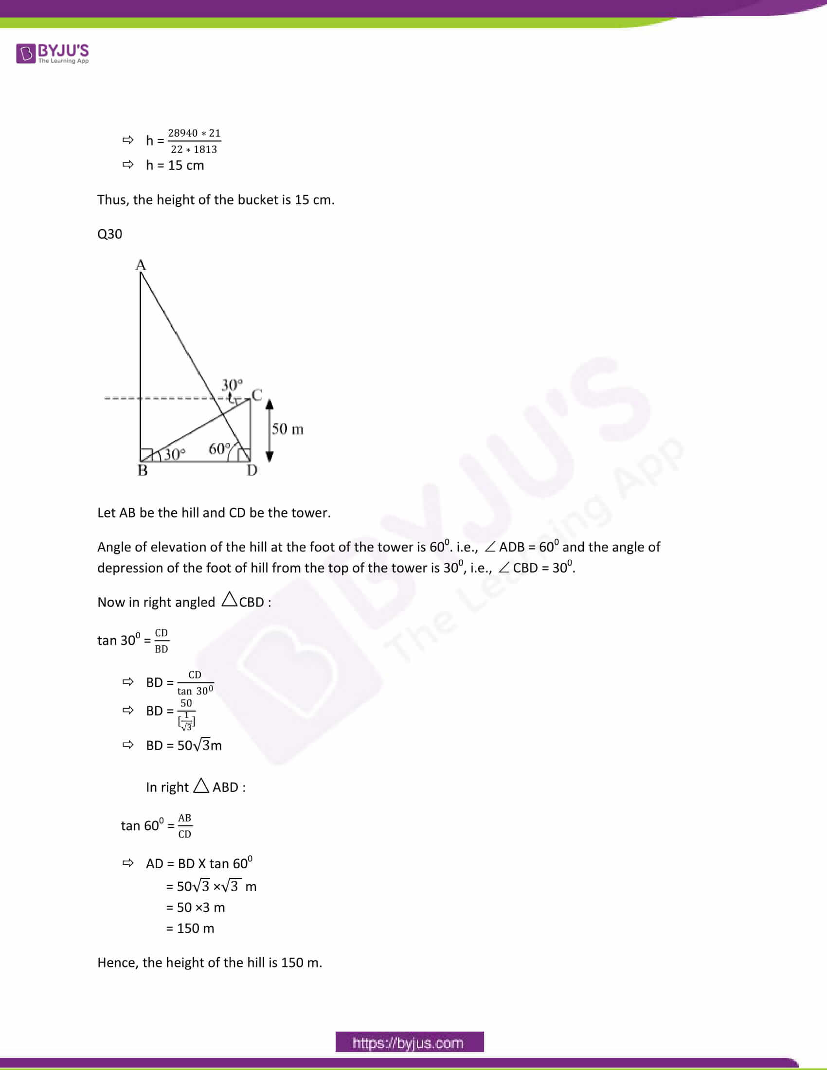 CBSE Class 10 Maths Papers Solution 2012 24