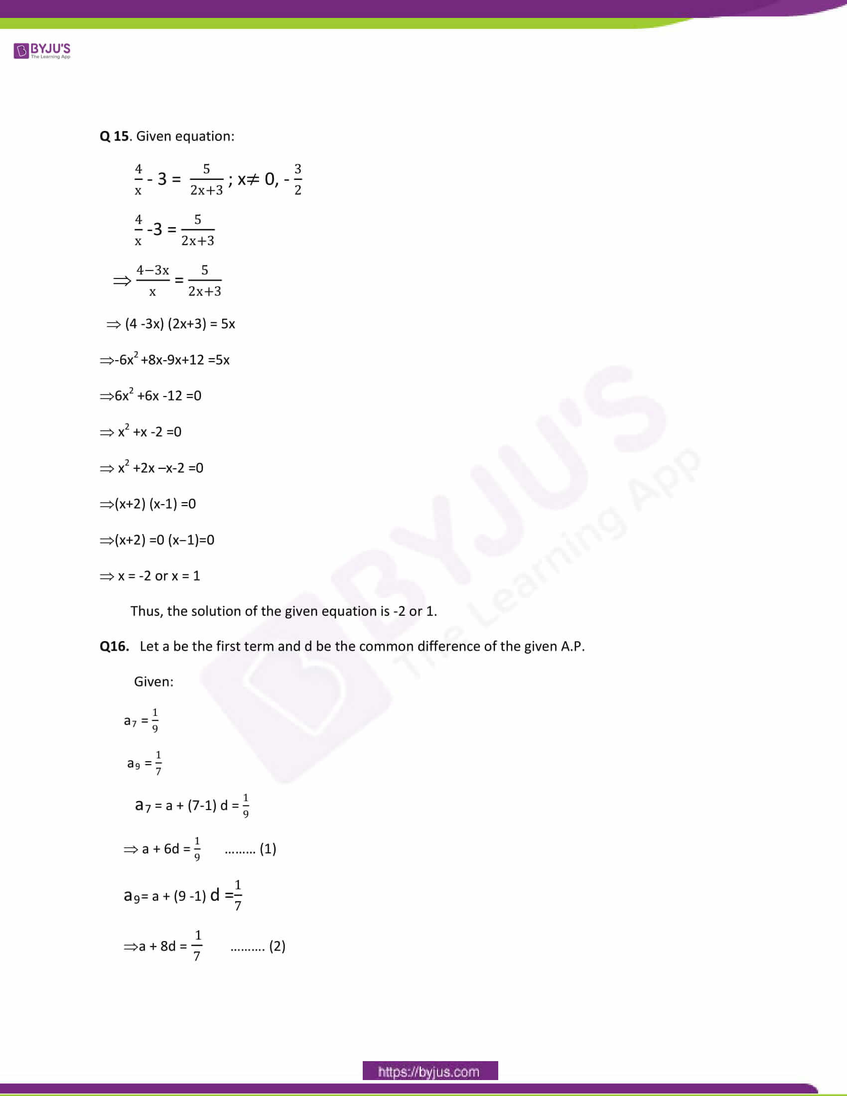 CBSE Class 10 Maths Papers Solution 2014 09