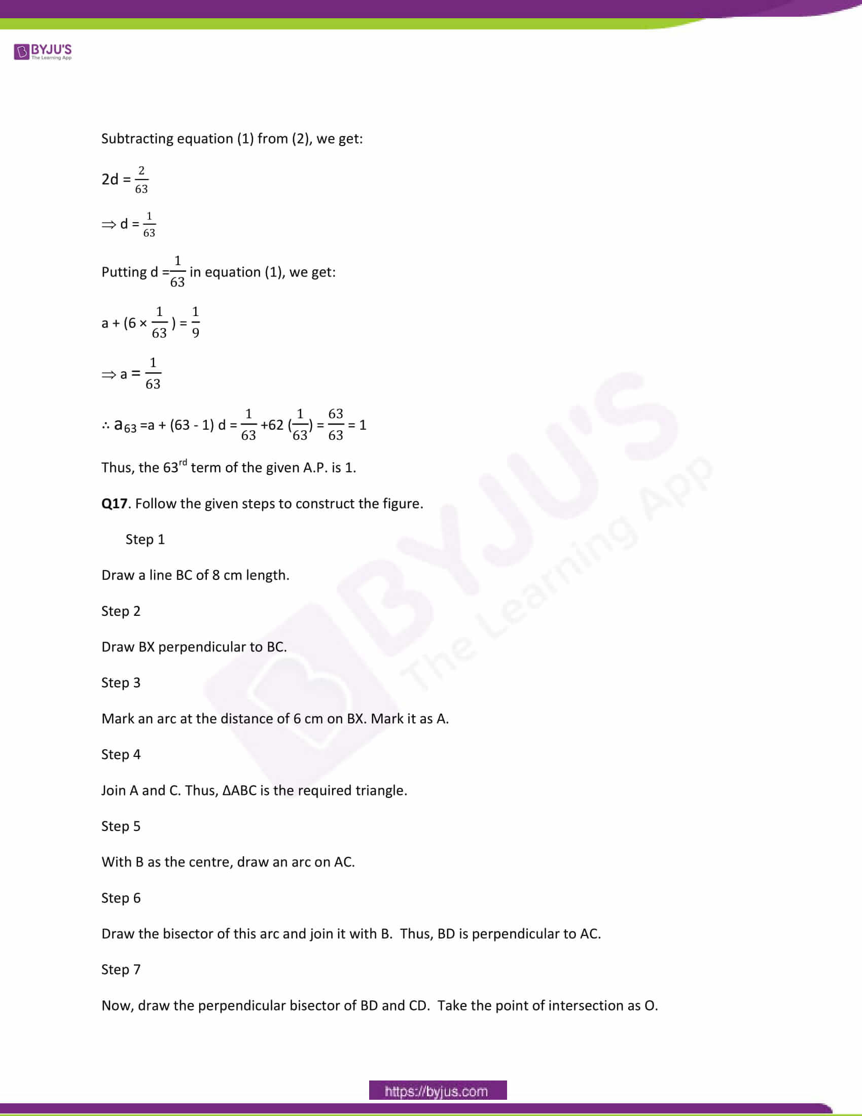 CBSE Class 10 Maths Papers Solution 2014 10