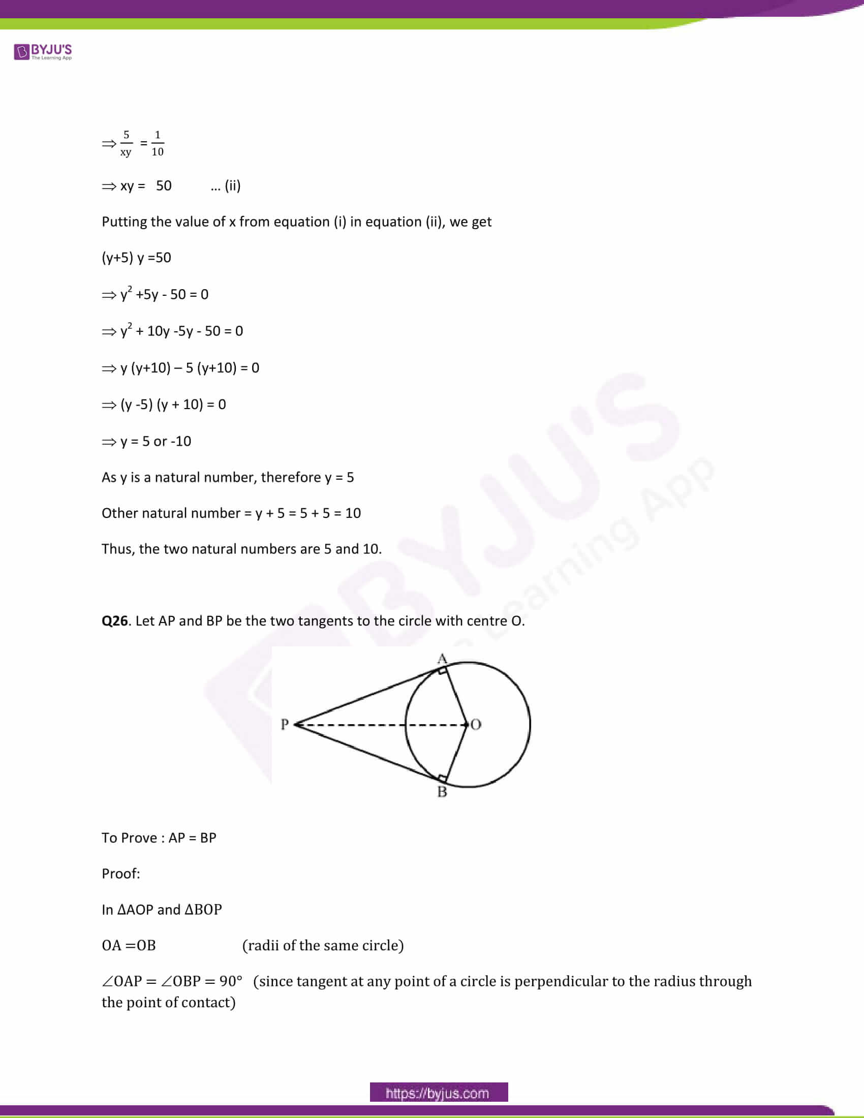 CBSE Class 10 Maths Papers Solution 2014 18