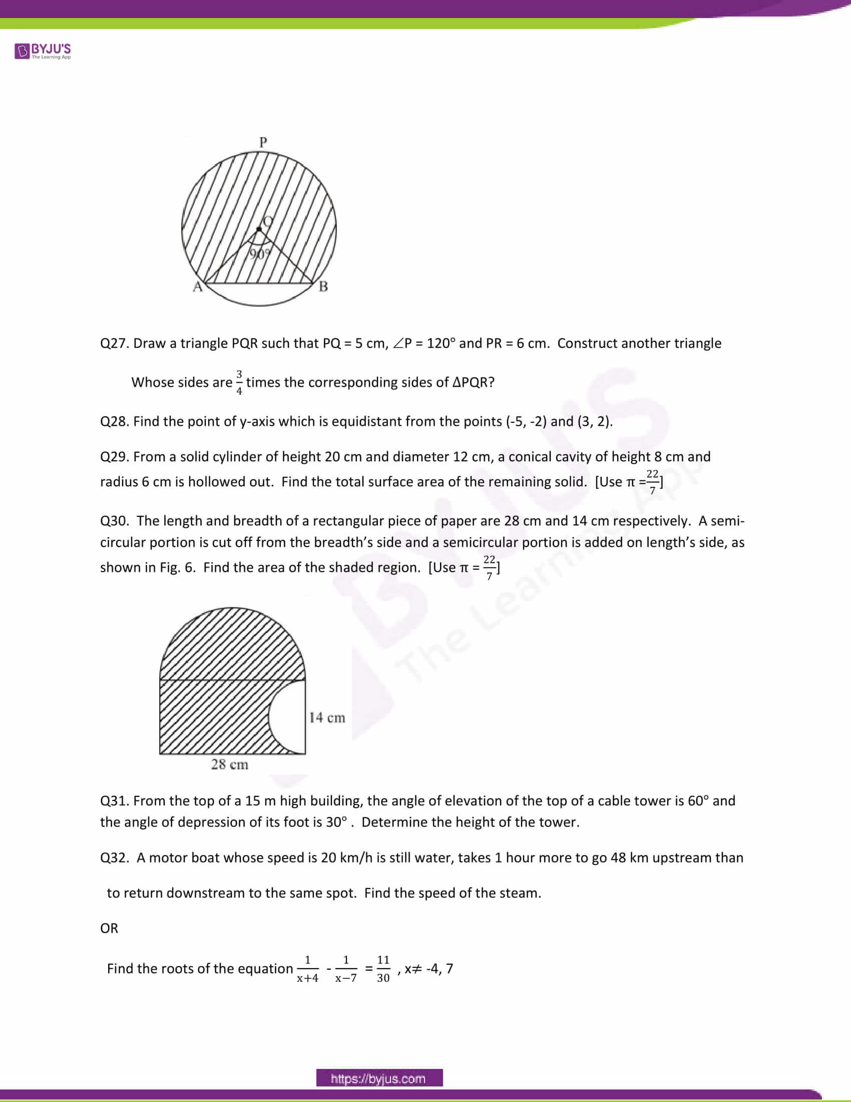 CBSE Class 10 Maths Question Papers 2011 6