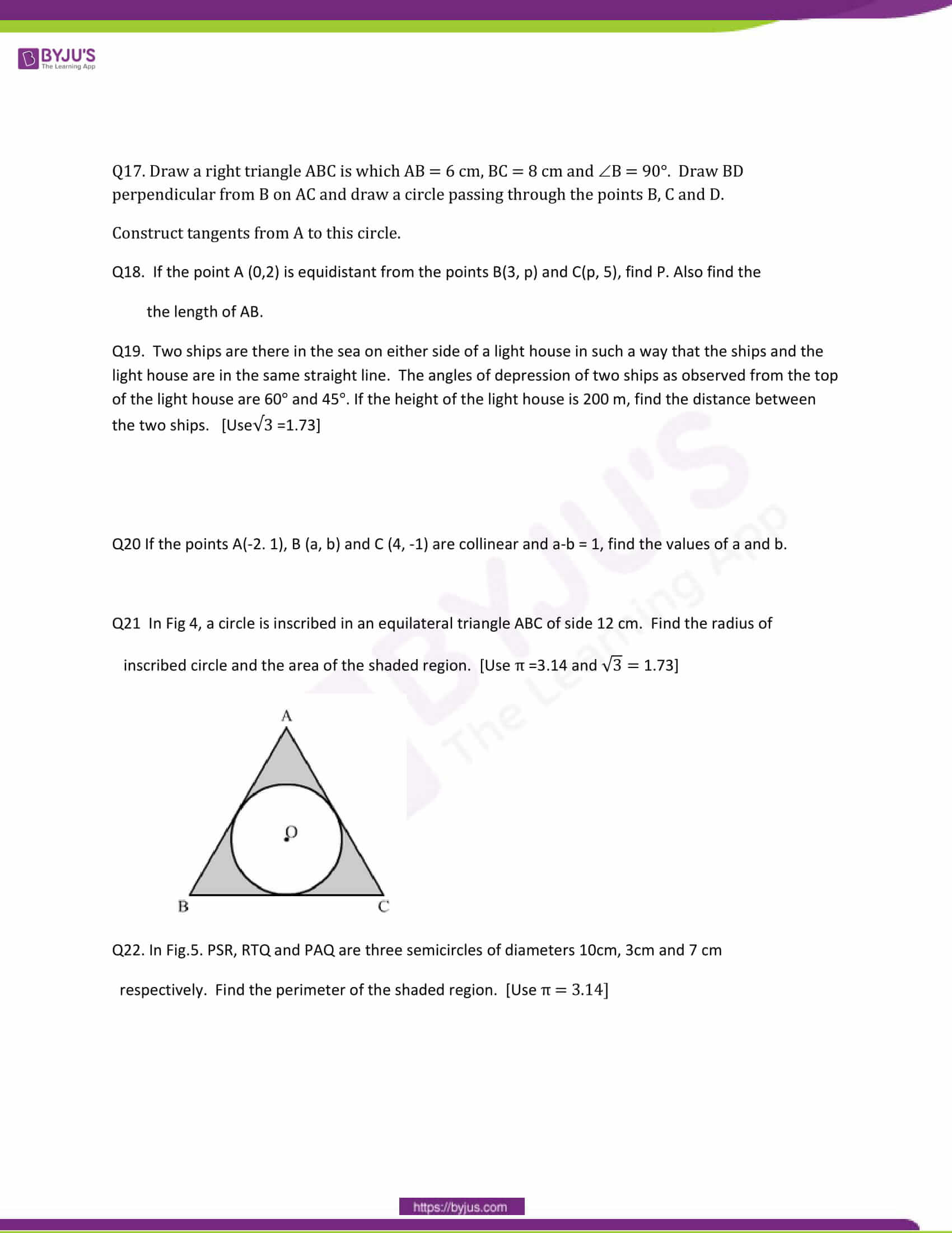 CBSE Class 10 Maths Question Papers 2014 4