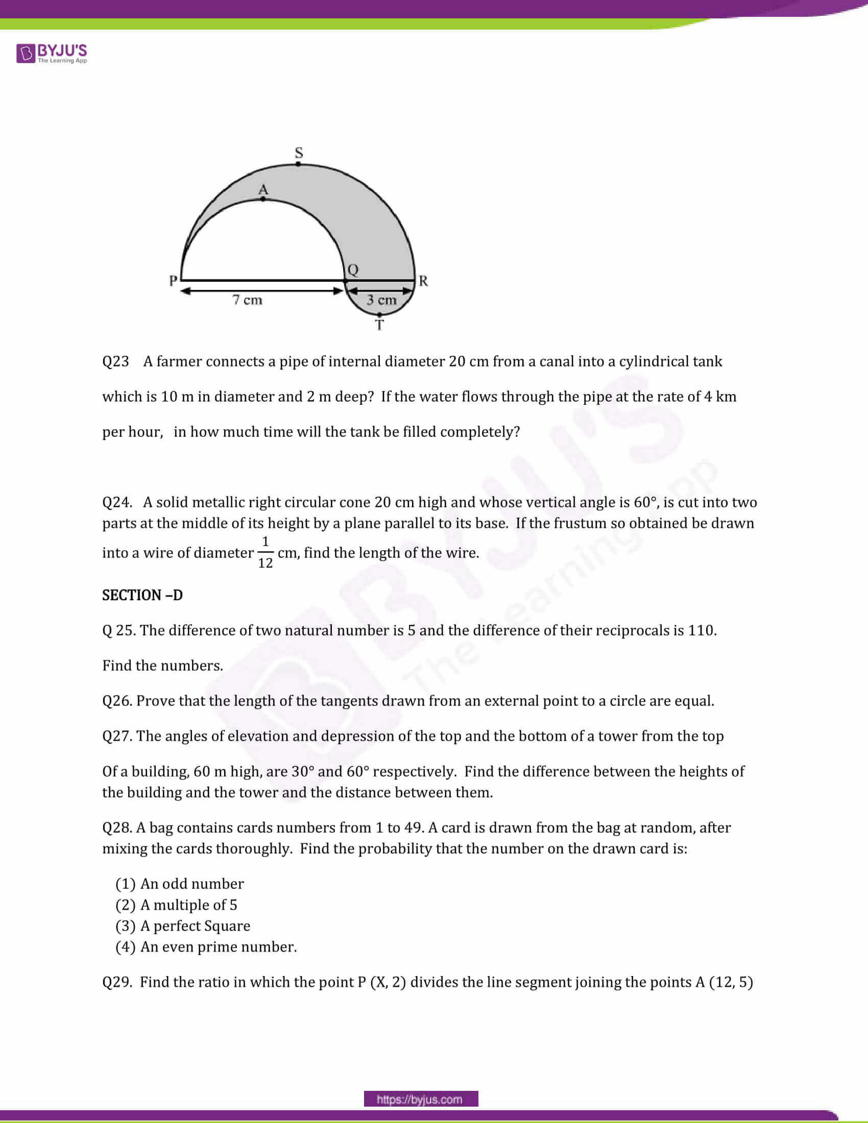 CBSE Class 10 Maths Question Papers 2014 5