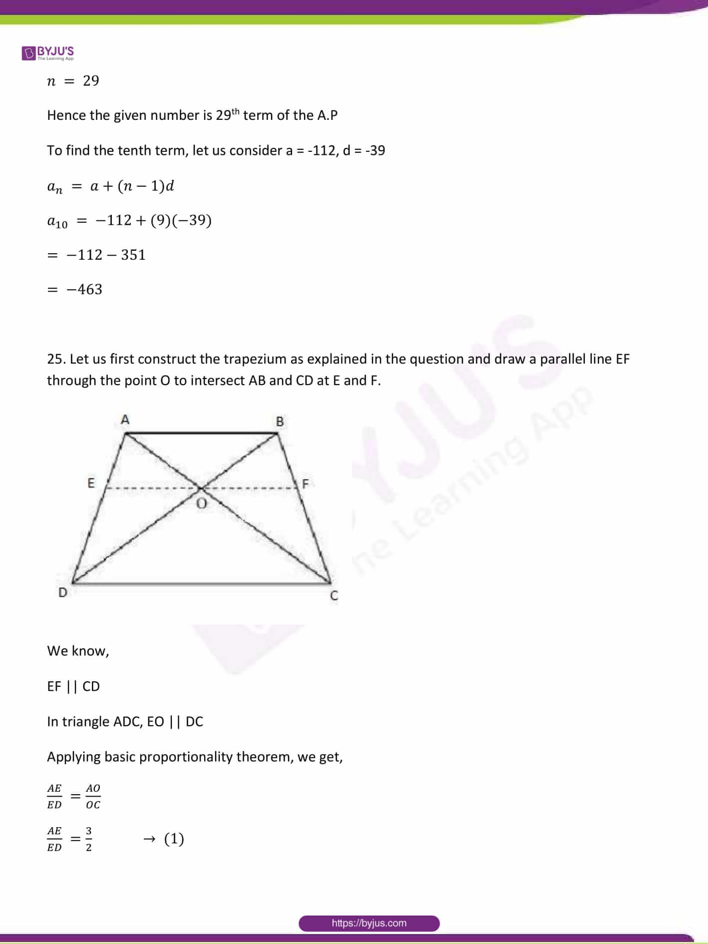 CBSE Class 10 Maths Sample Paper Solution Set 1-19