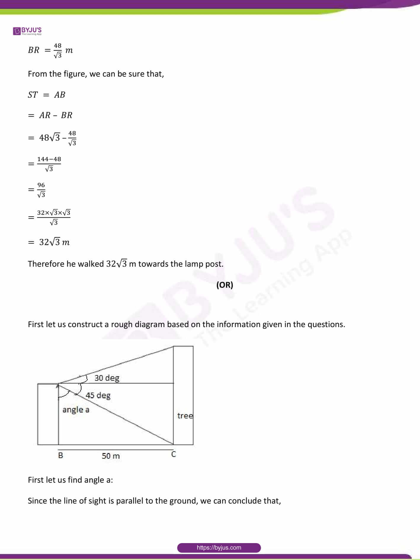 CBSE Class 10 Maths Sample Paper Solution Set 1-25