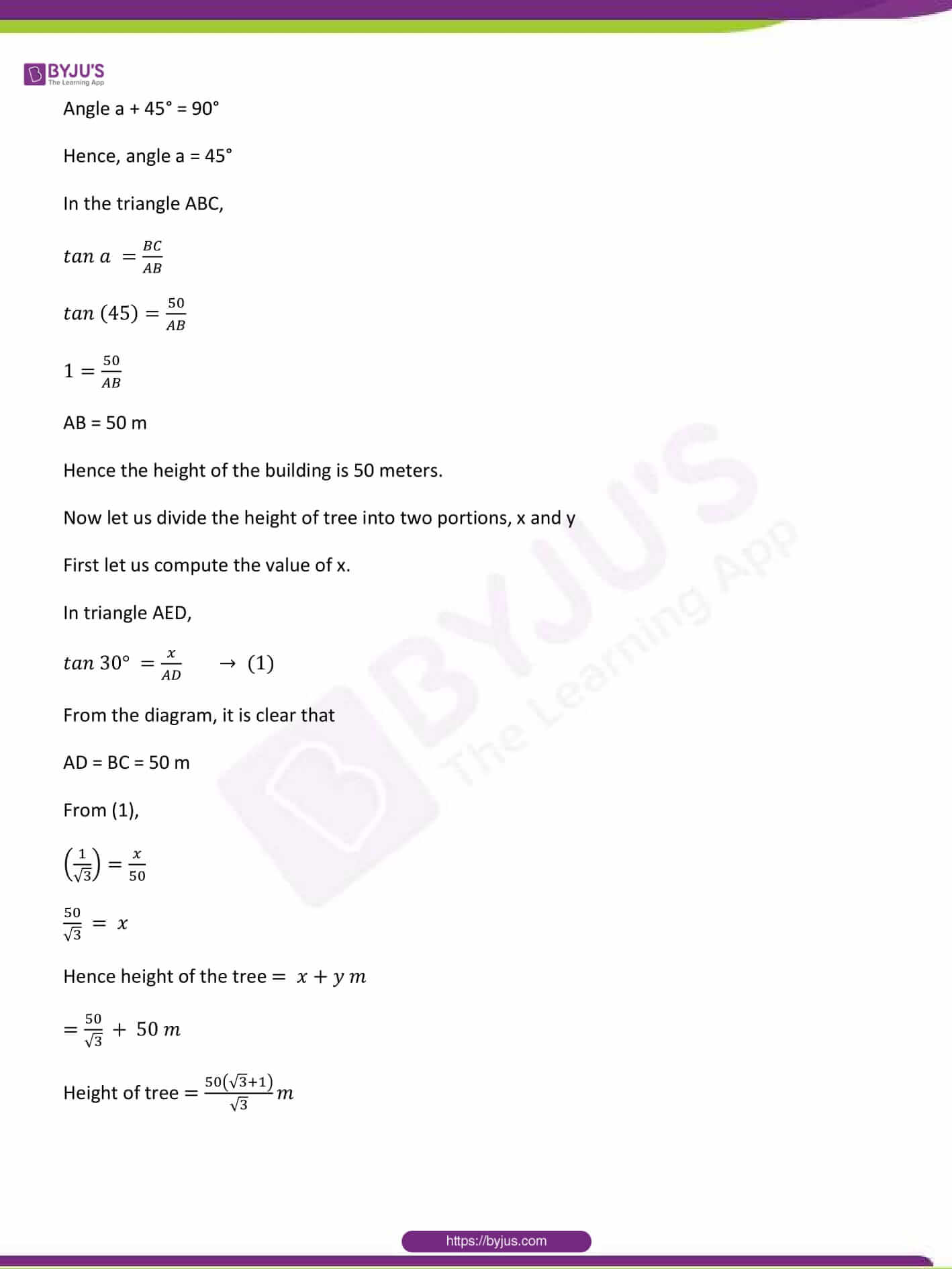 CBSE Class 10 Maths Sample Paper Solution Set 1-26