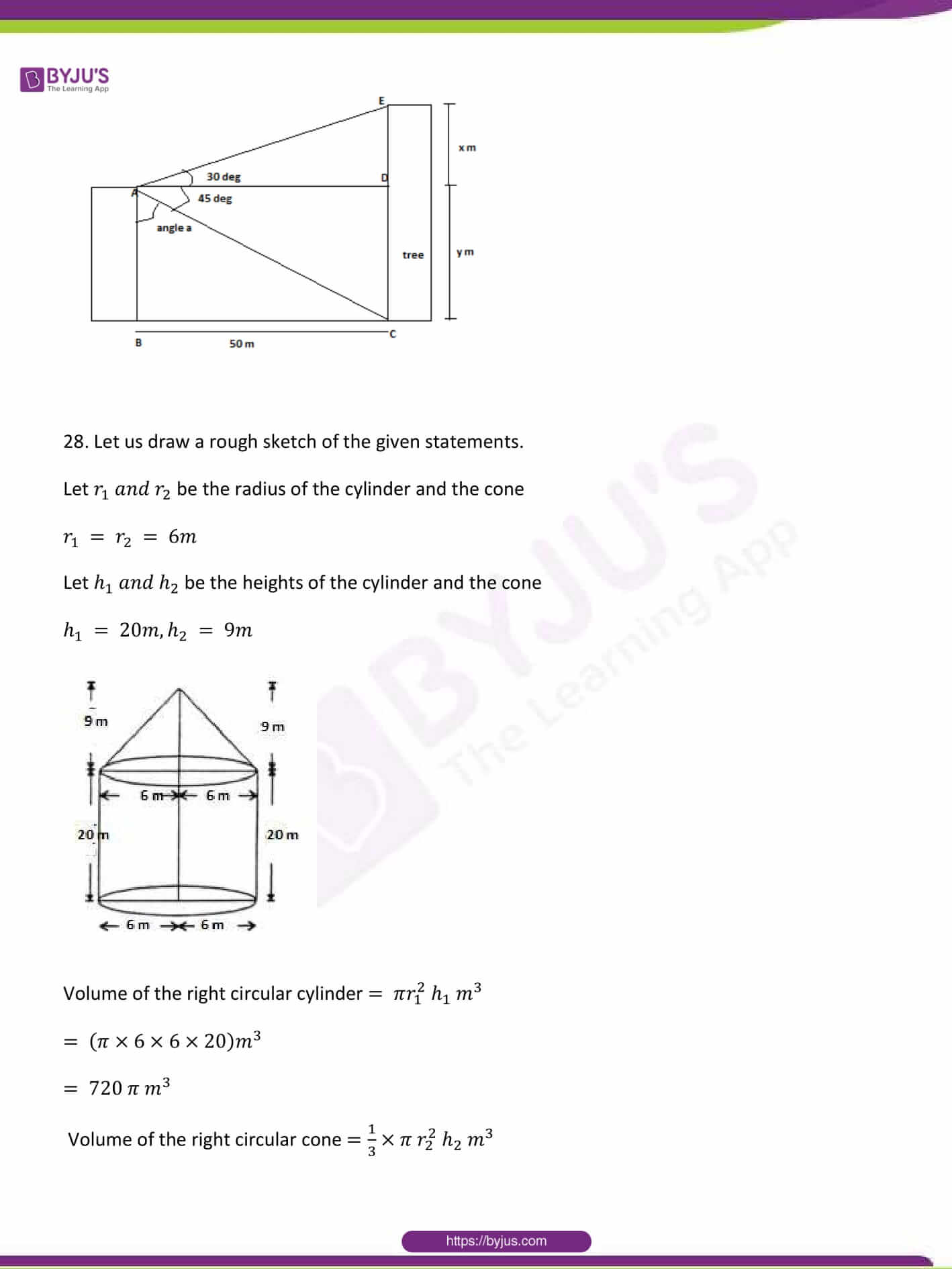 CBSE Class 10 Maths Sample Paper Solution Set 1-27