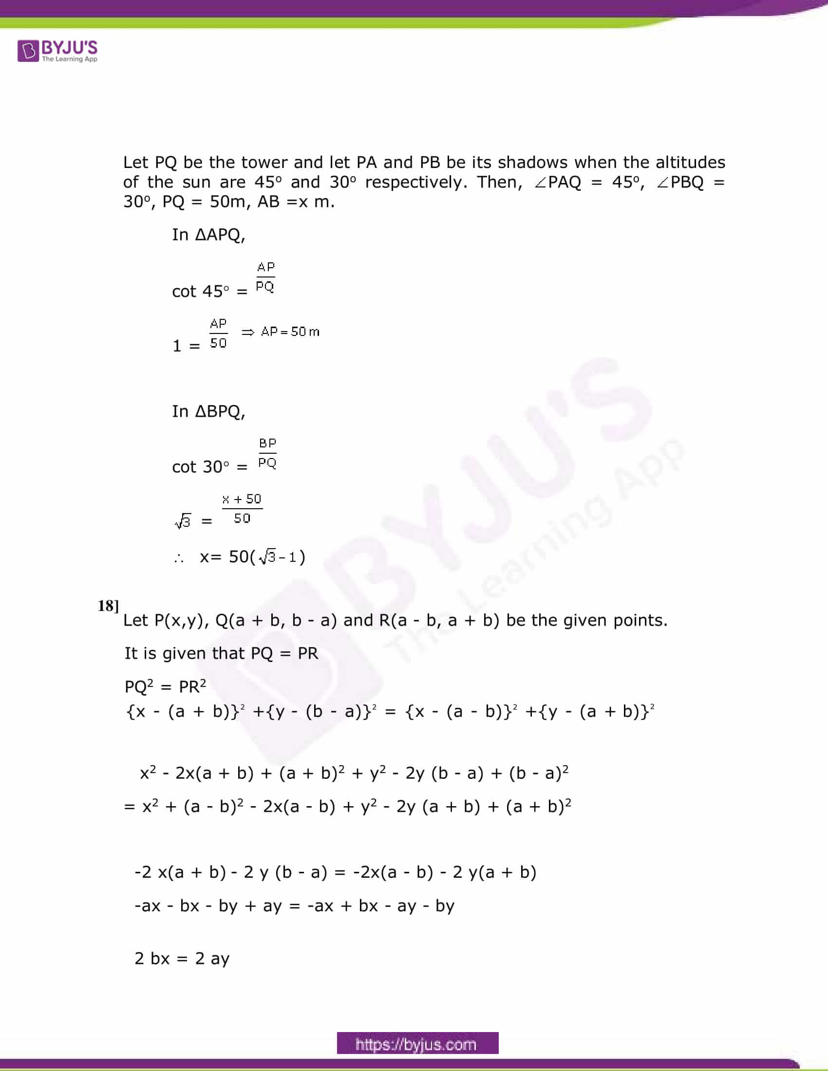 CBSE Class 10 Maths Sample Paper Solution Set 4-08