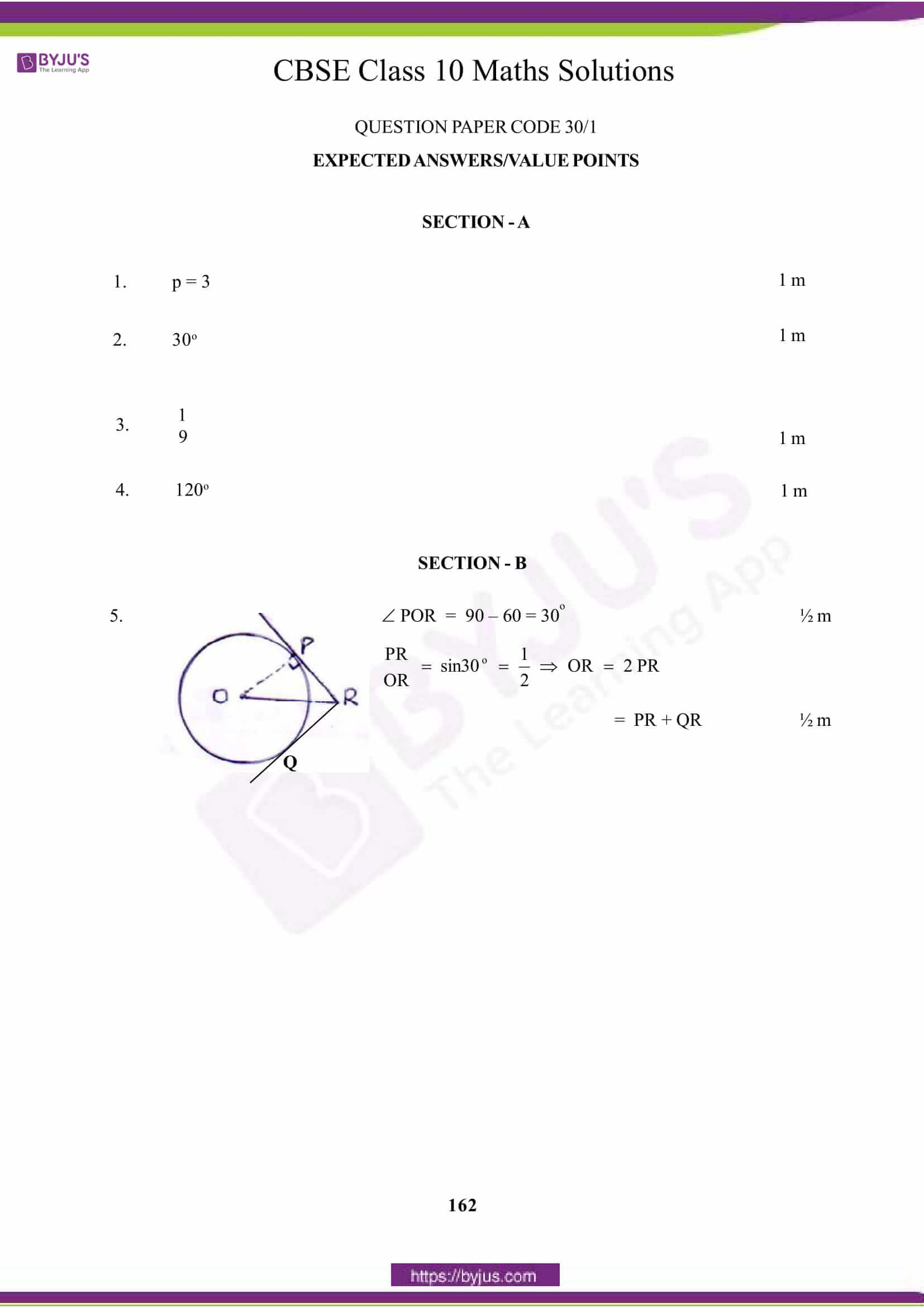 CBSE Class 10 Maths Solution PDF 2015 Set 1 1