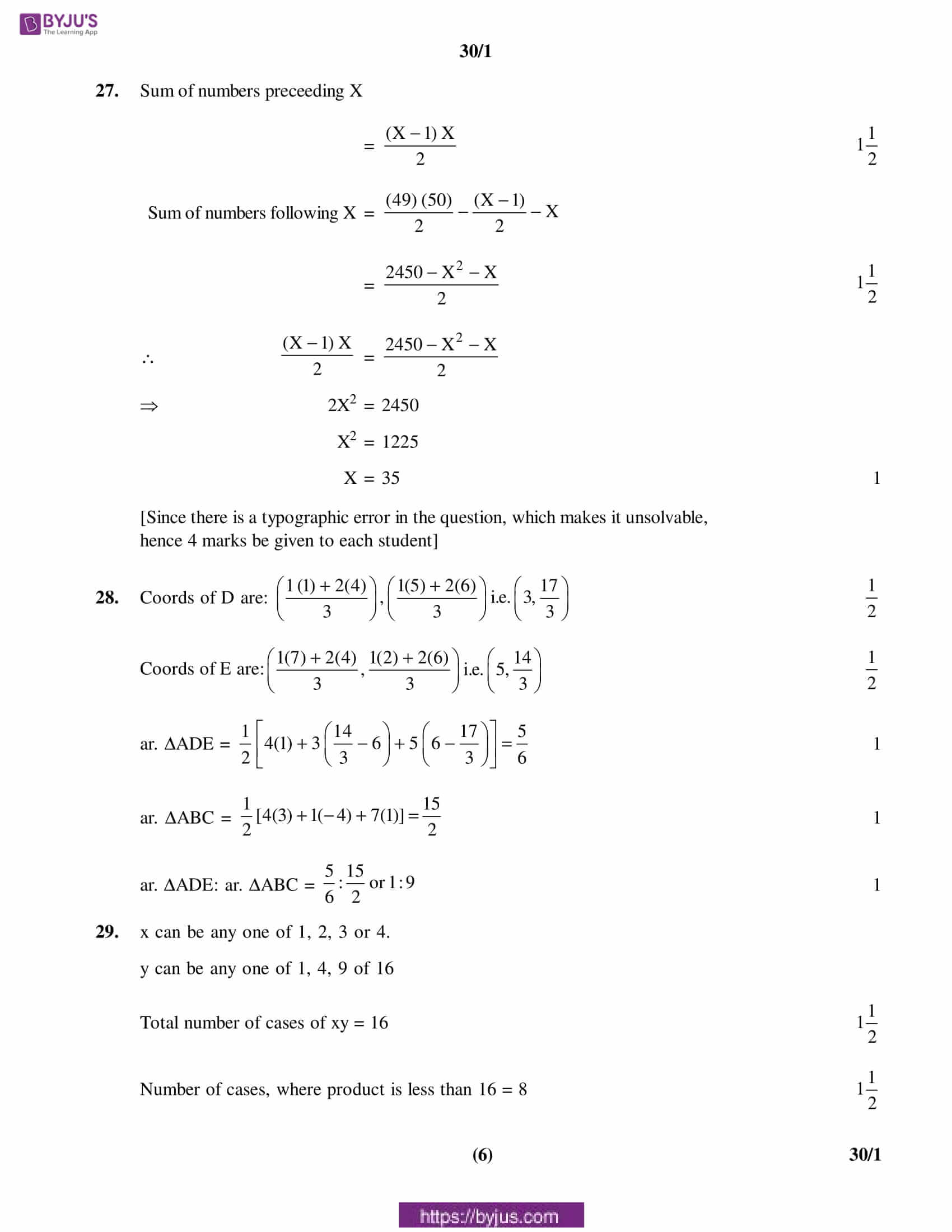 CBSE Class 10 Maths Solution PDF 2016 Set 1 6