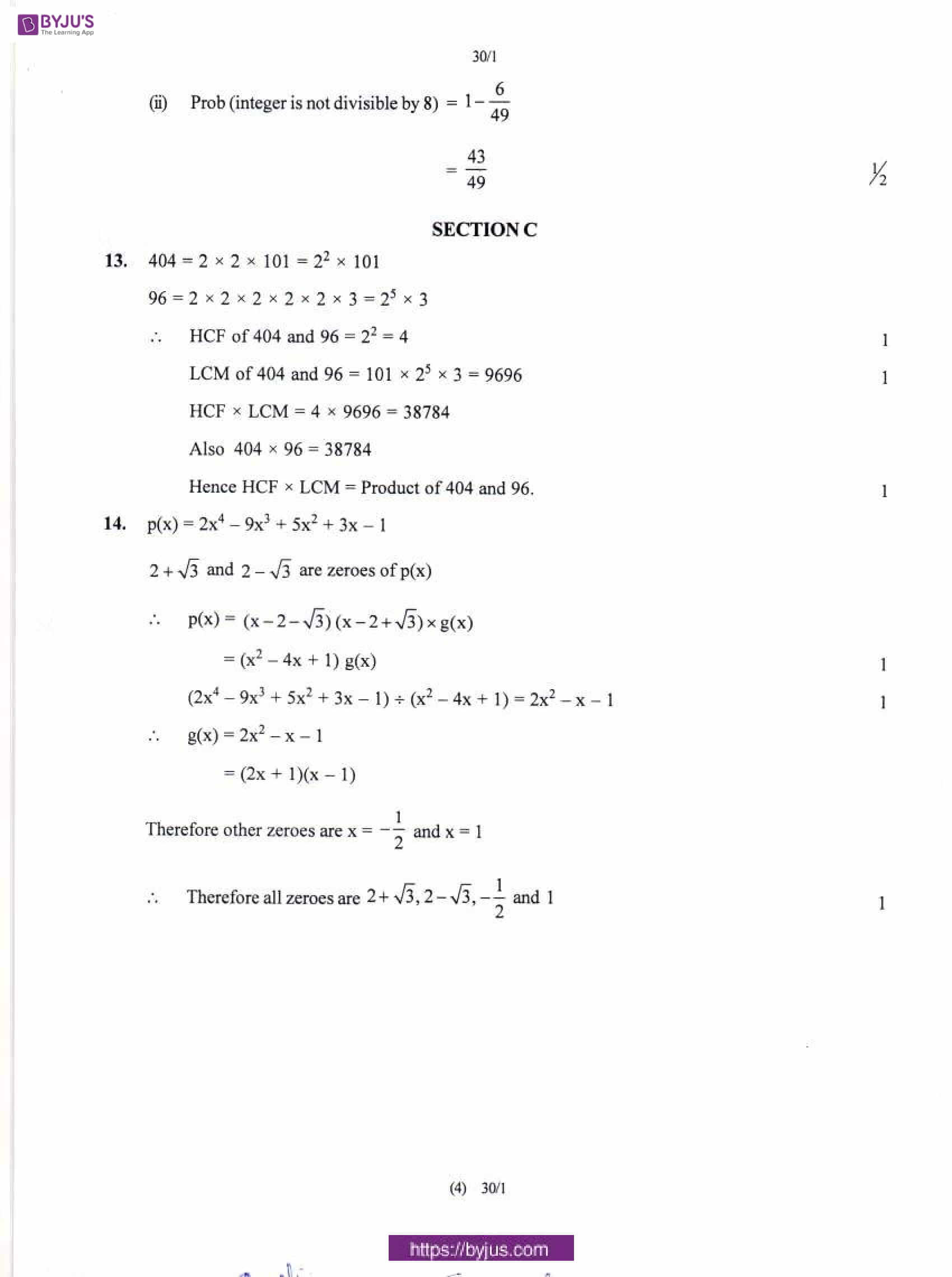 CBSE Class 10 Maths Solution PDF 2018 Set 1 03