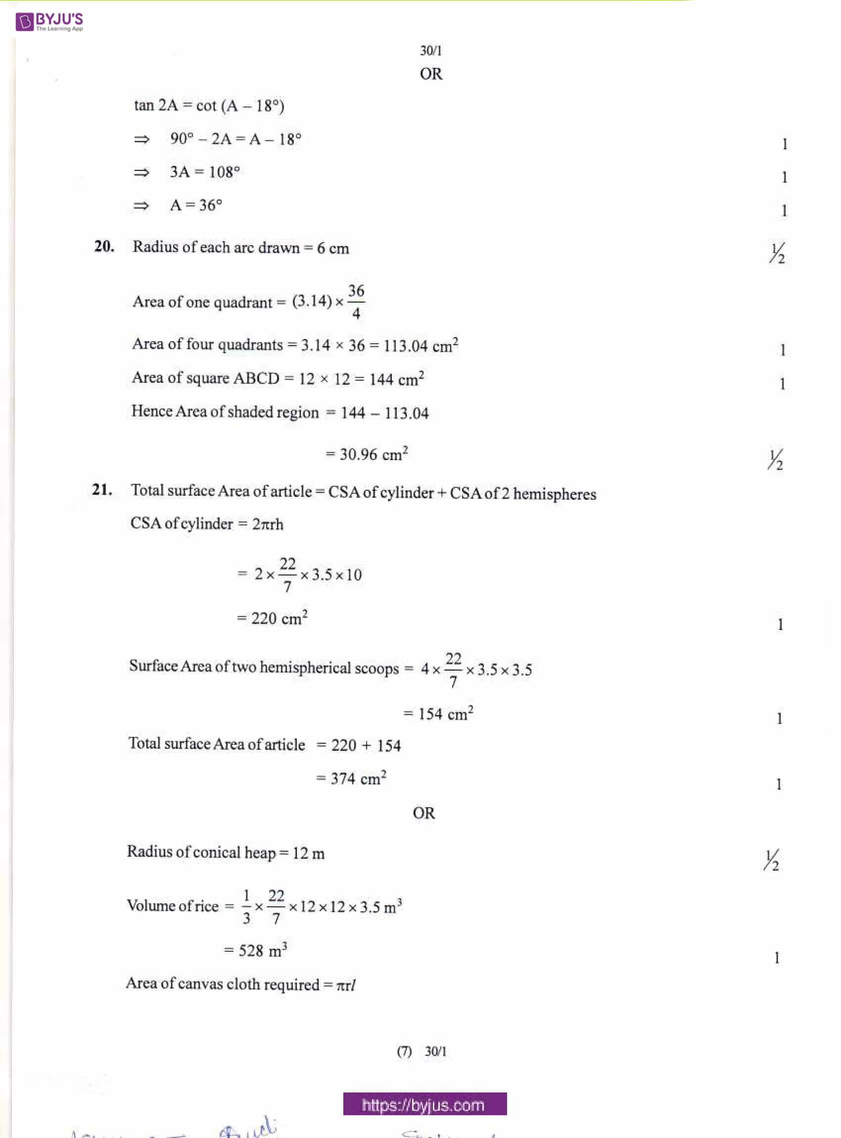 CBSE Class 10 Maths Solution PDF 2018 Set 1 06