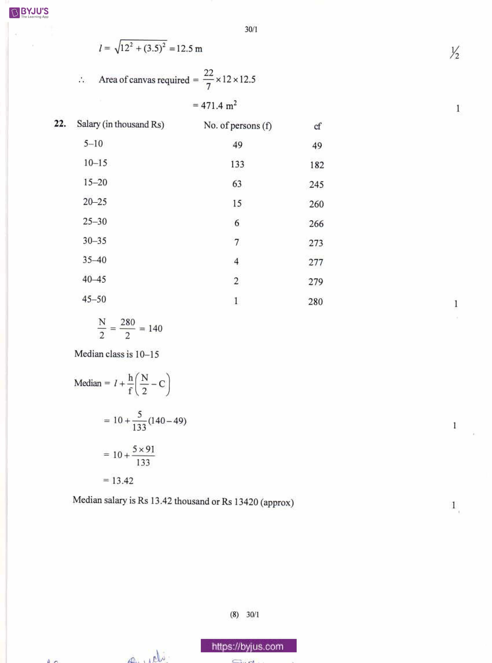 CBSE Class 10 Maths Solution PDF 2018 Set 1 07