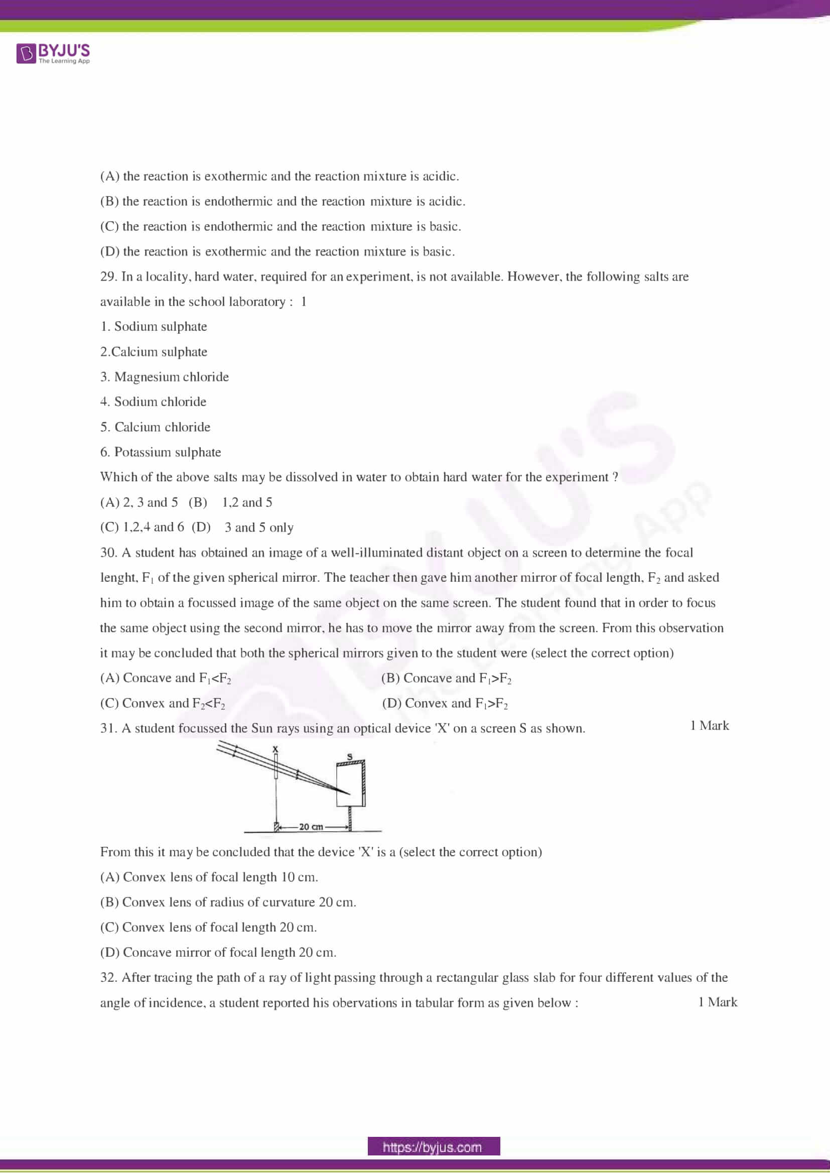 CBSE Class 10 Science Sample Paper Set 5-5