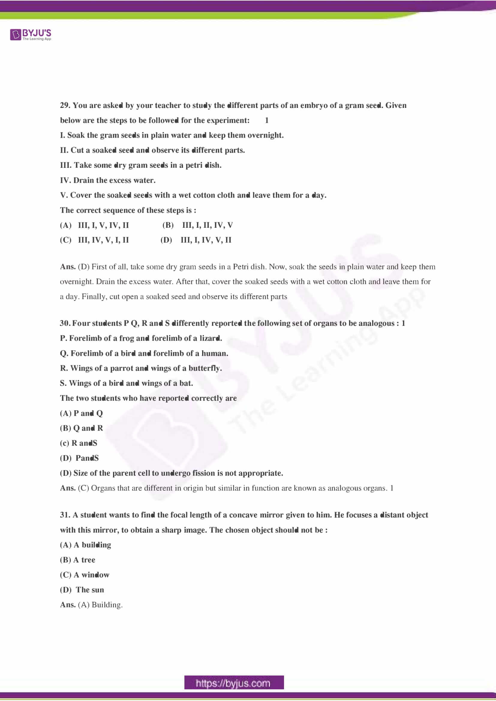 CBSE Class 10 Science Sample Paper Solution Set 2-11