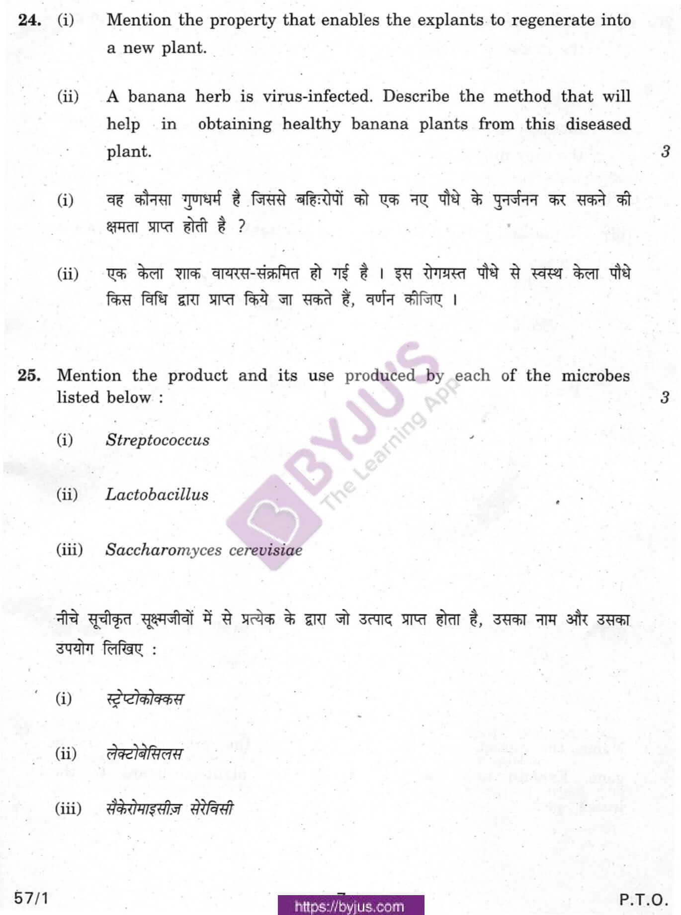 cbse class 12 biology question paper 2010 set 1