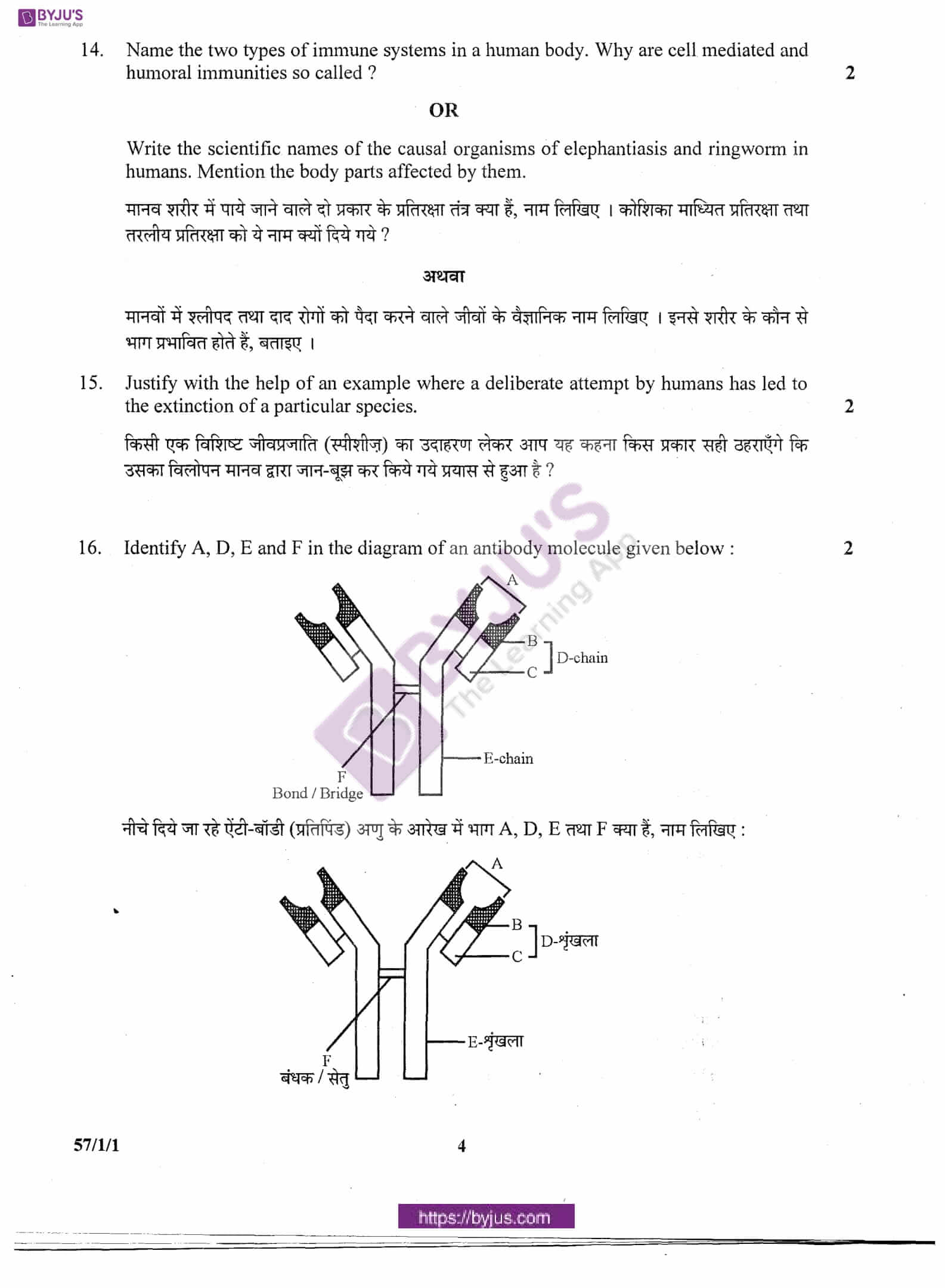 cbse class 12 biology question paper 2011 set 1