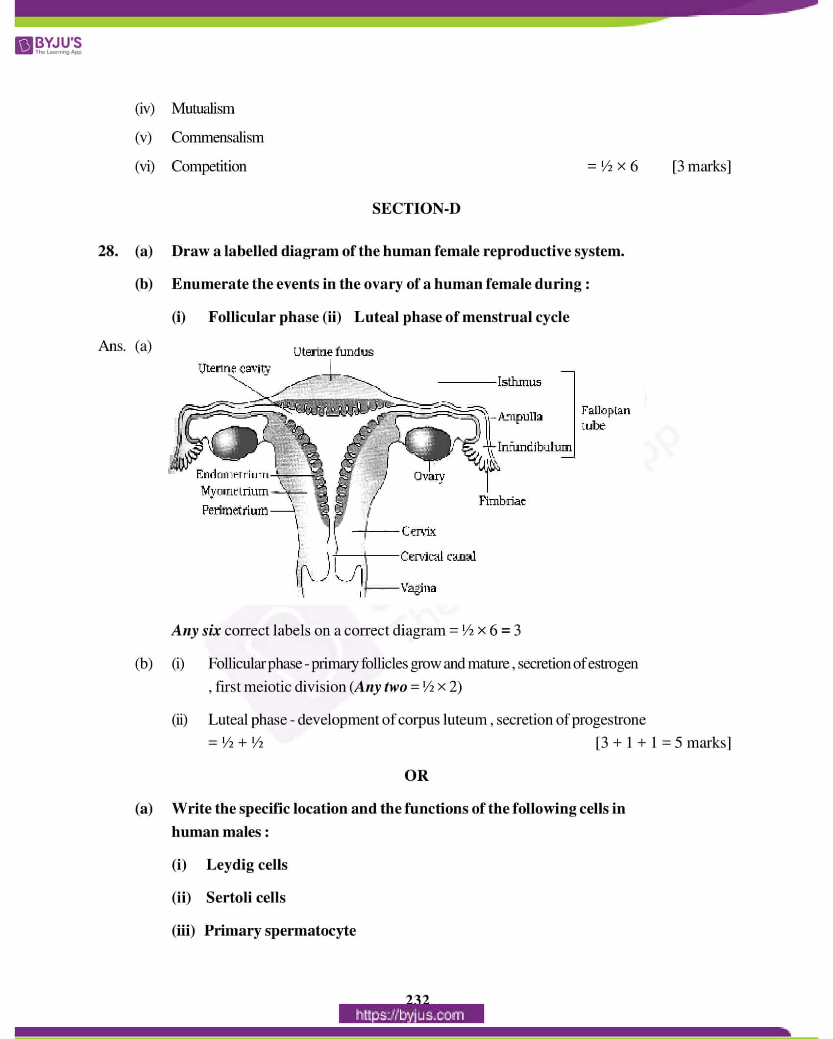 cbse class 12 biology solution 2011 set 1