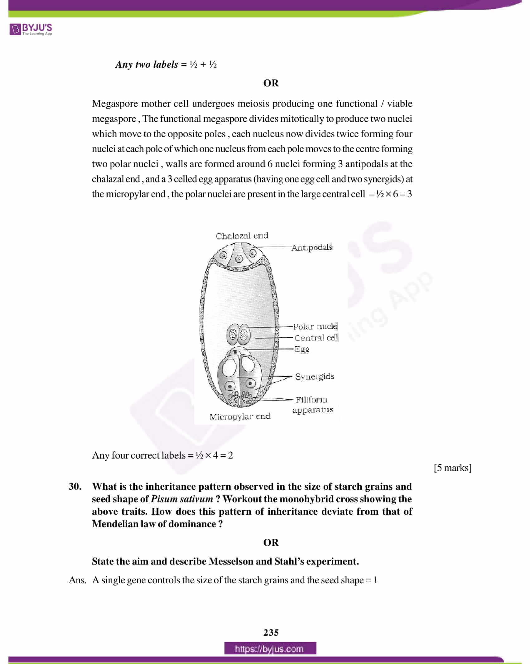 cbse class 12 biology solution 2012 set 1