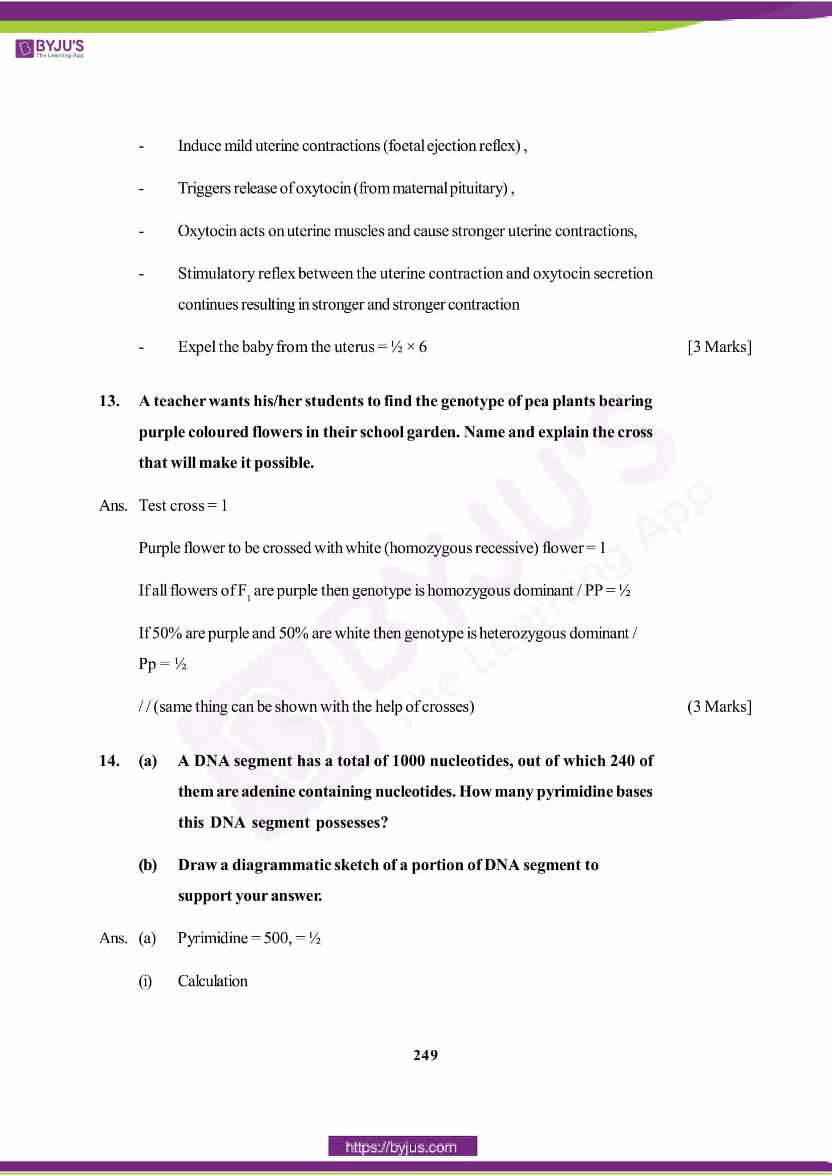 cbse class 12 biology solution 2015 set 1