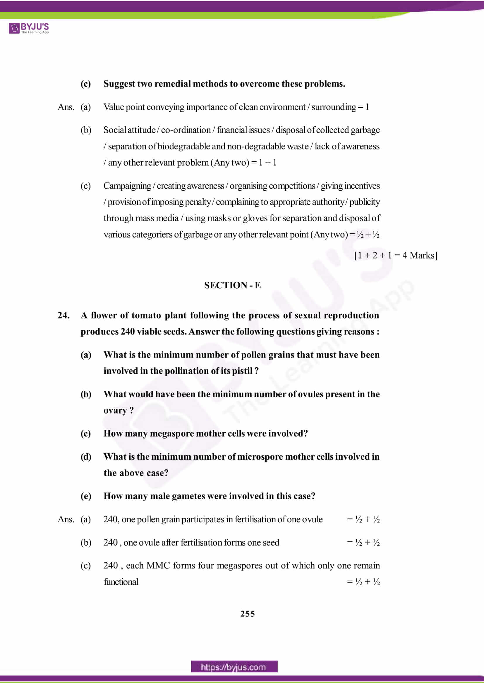 cbse class 12 biology solution 2015 set 1