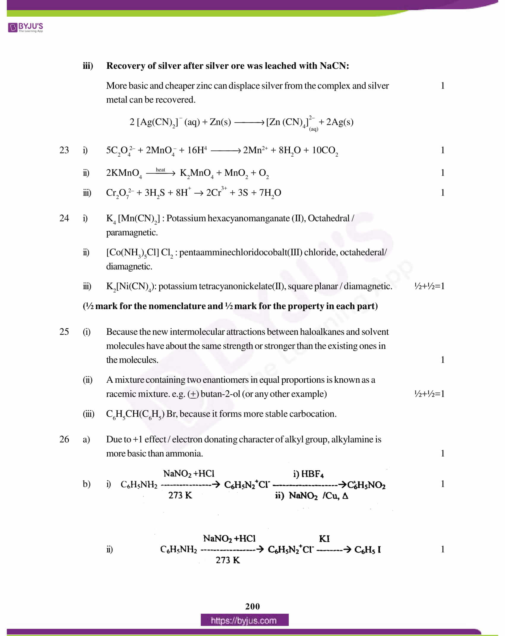 cbse class 10 chemistry solution 2011 set 1