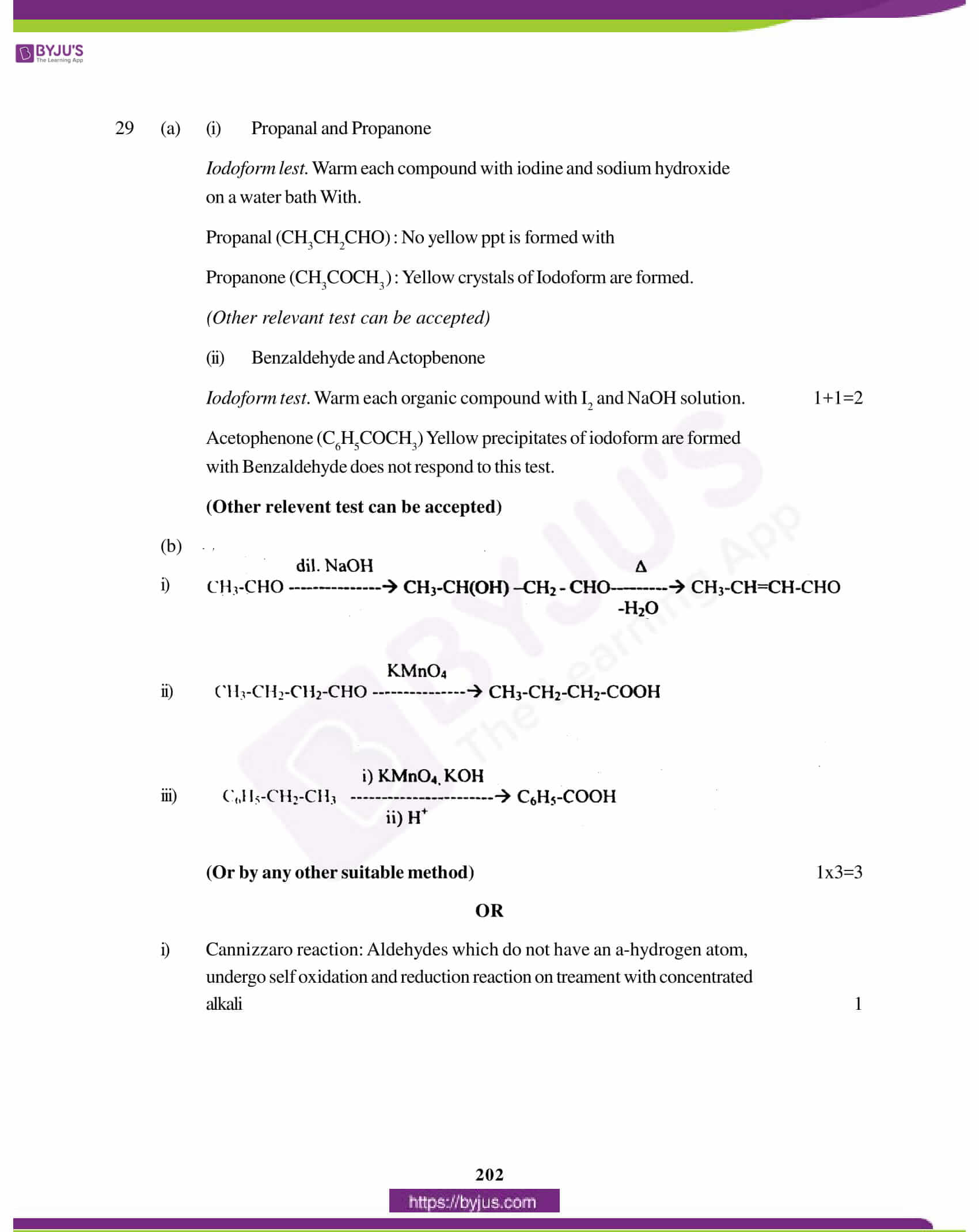 cbse class 10 chemistry solution 2011 set 1