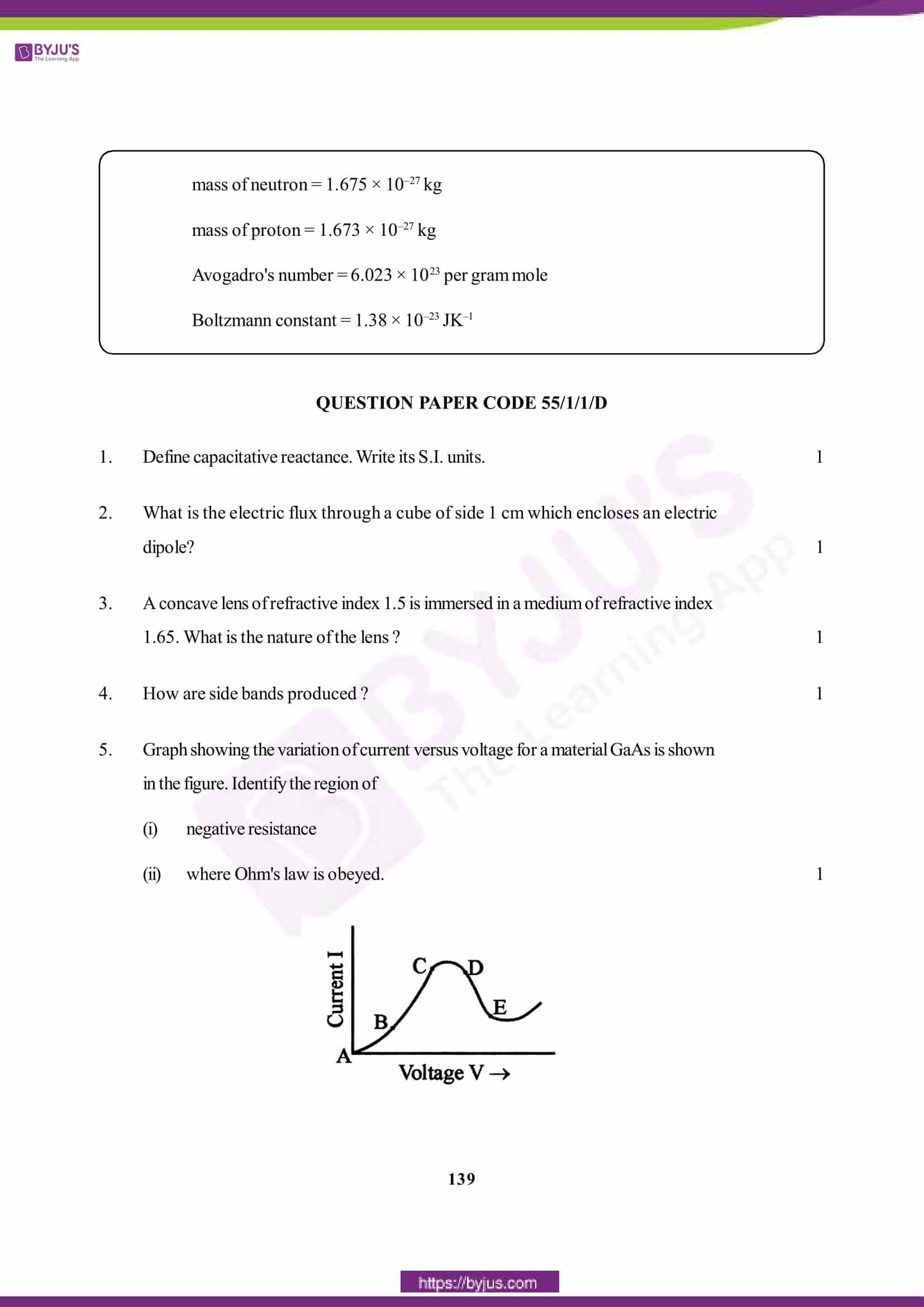 cbse class 12 phy 2015 question paper set 1