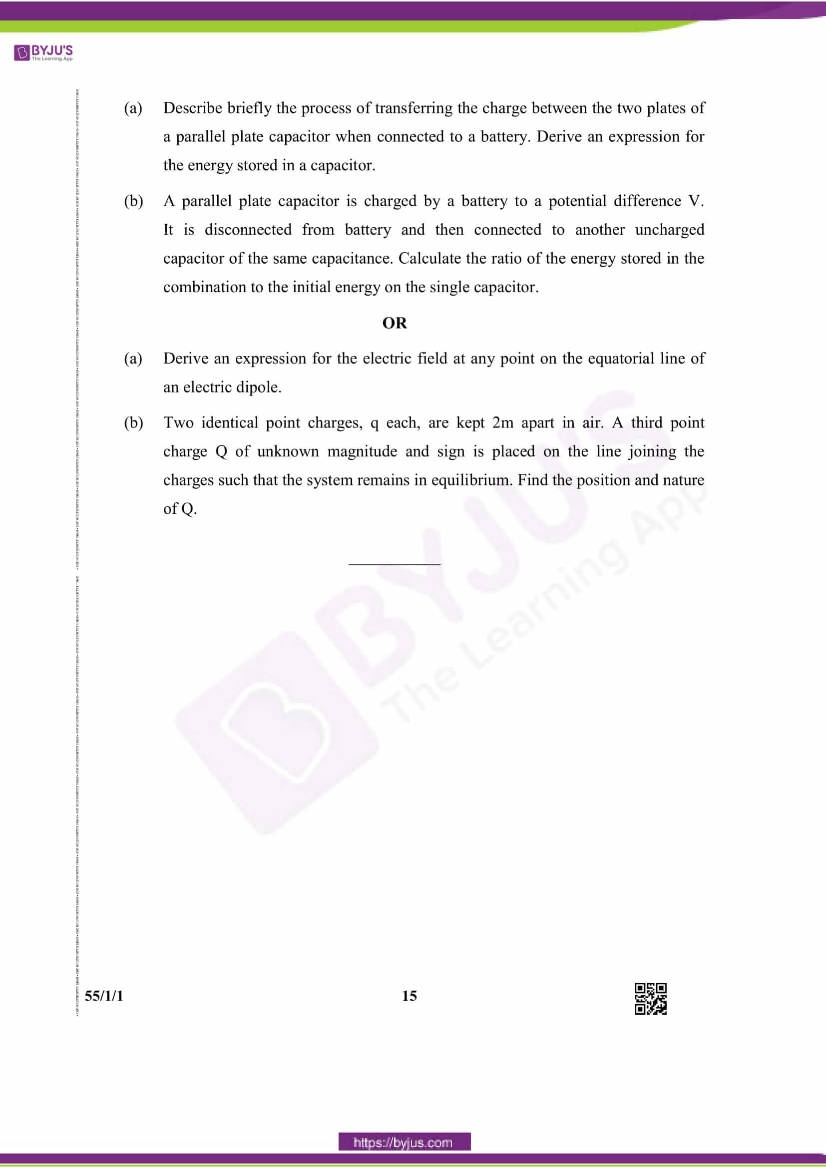 cbse class 12 phy 2019 question paper set 1