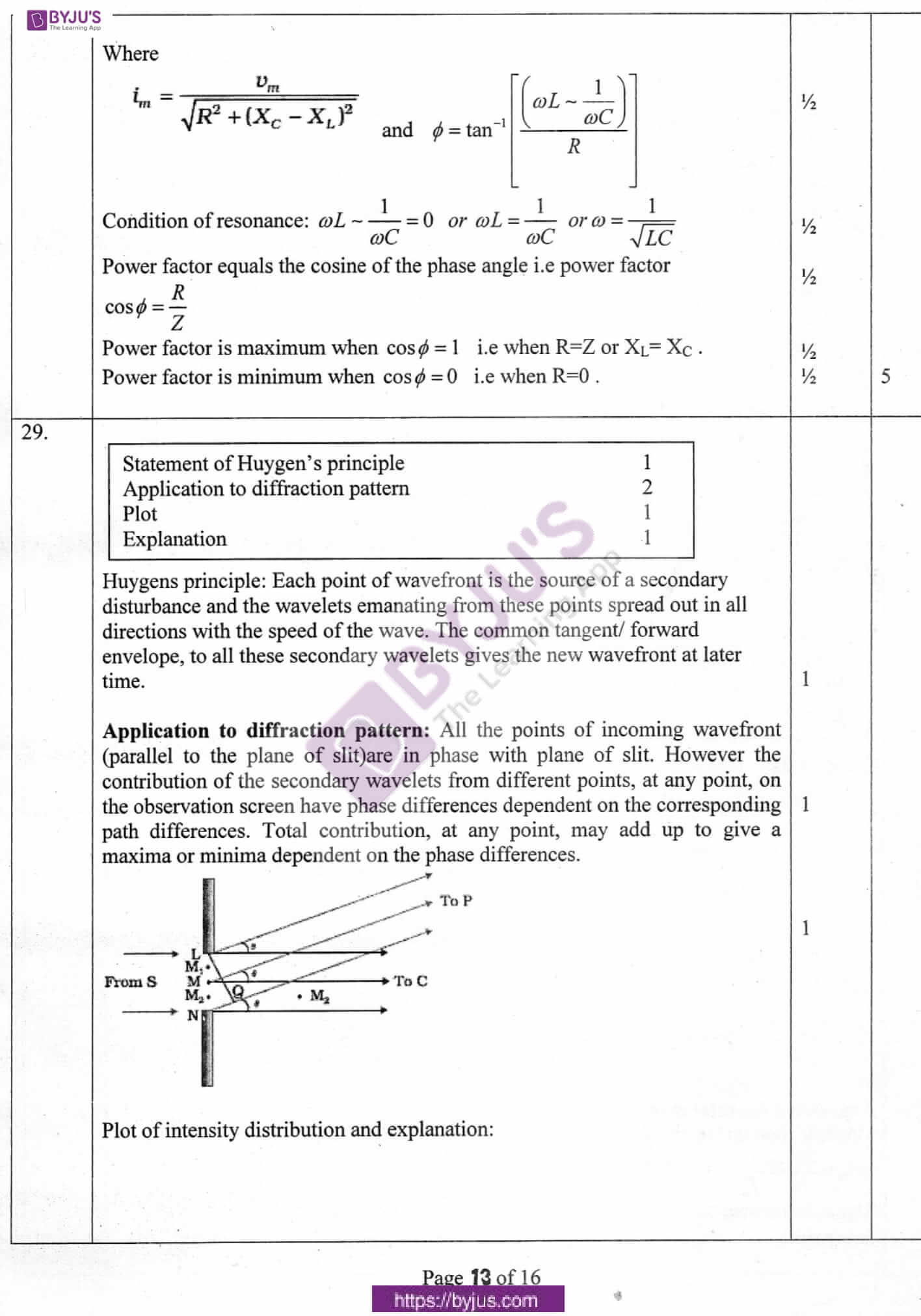 cbse class 12 physics solution 2010 set 1