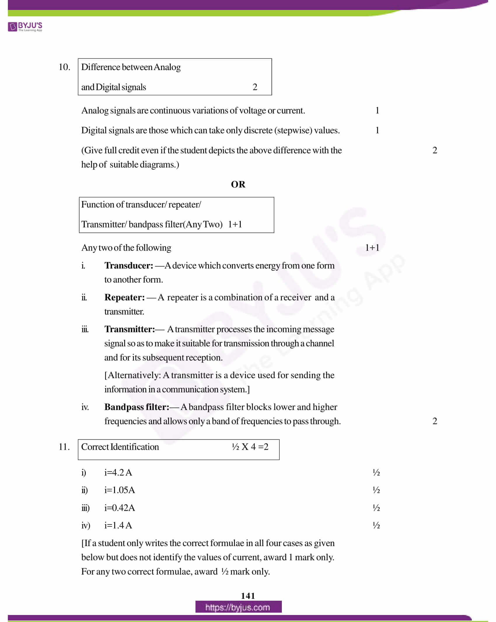 cbse class 12 physics solution 2012 set 1