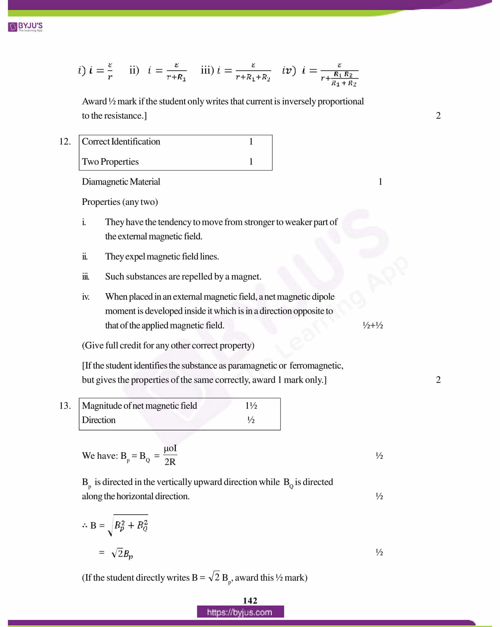 cbse class 12 physics solution 2012 set 1