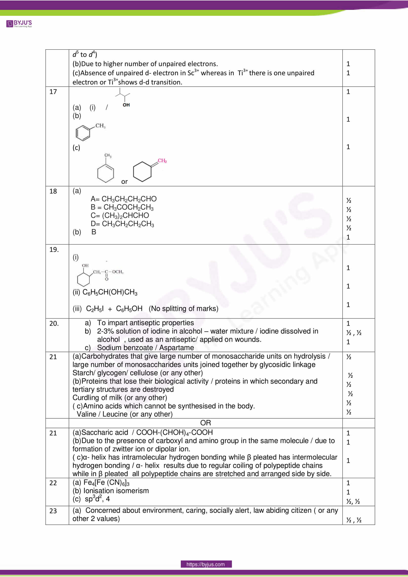 cbse class 12 solution 2018 chemistry set 1