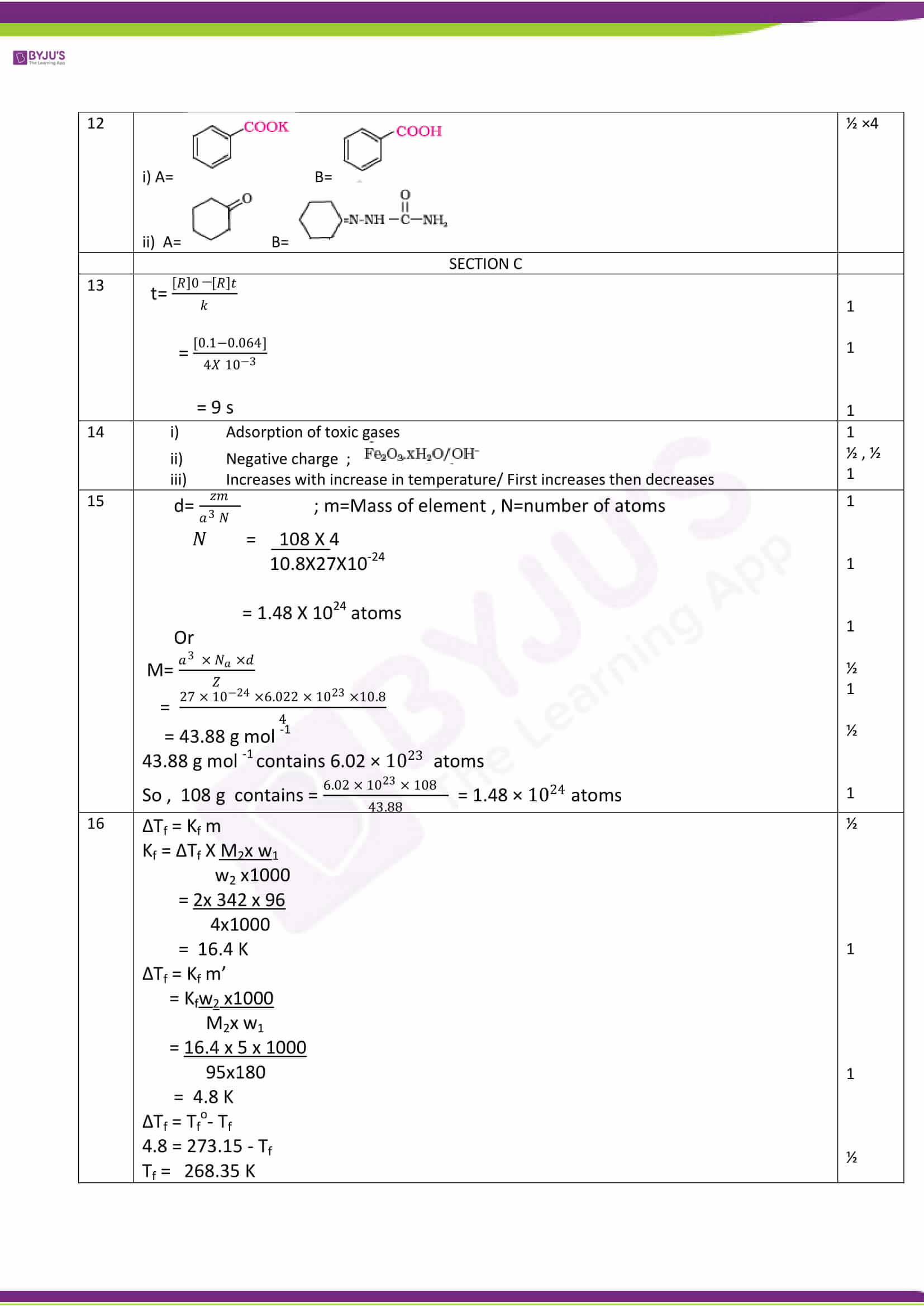 cbse class 12 solution 2019 chemistry set 1