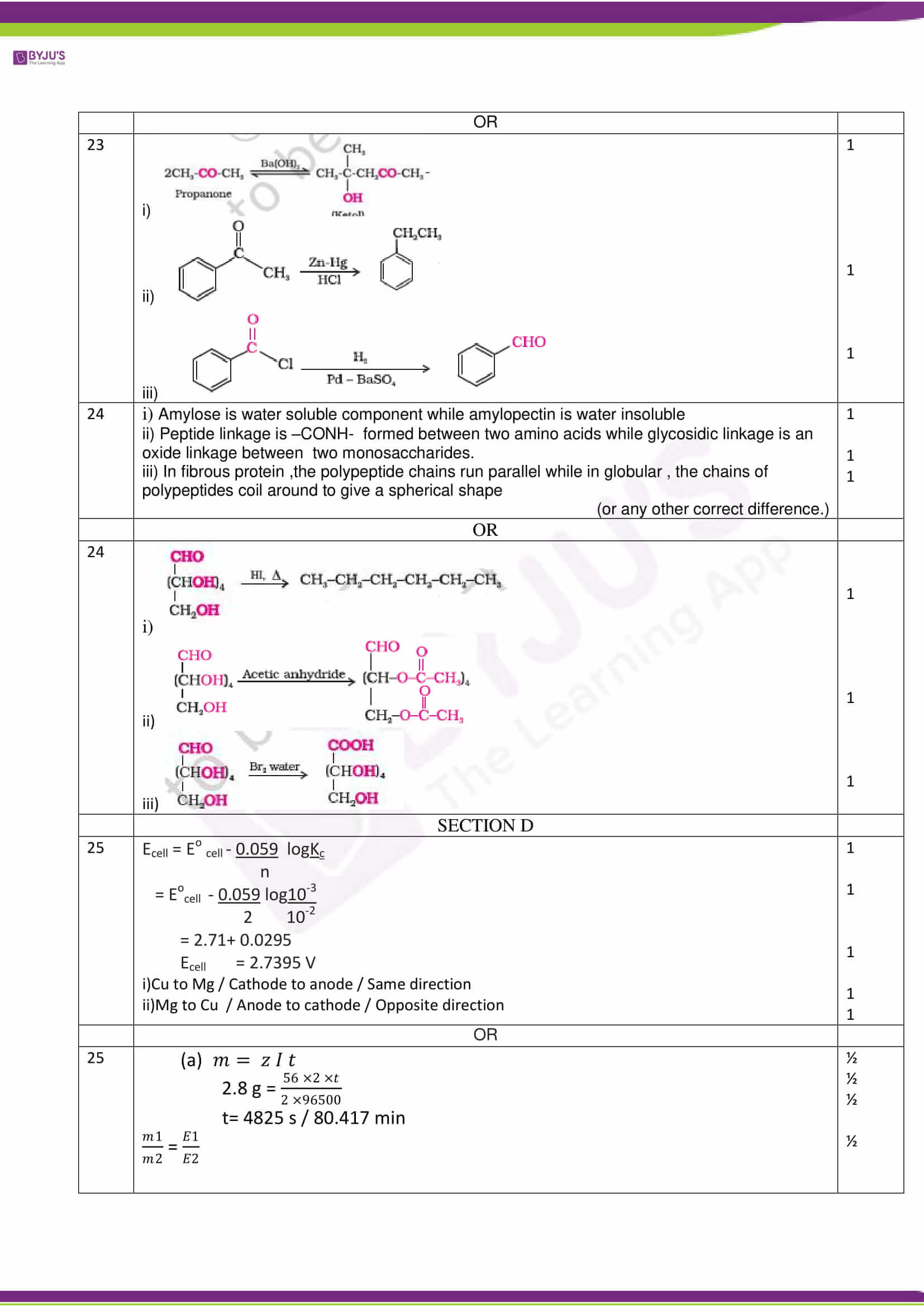 cbse class 12 solution 2019 chemistry set 1