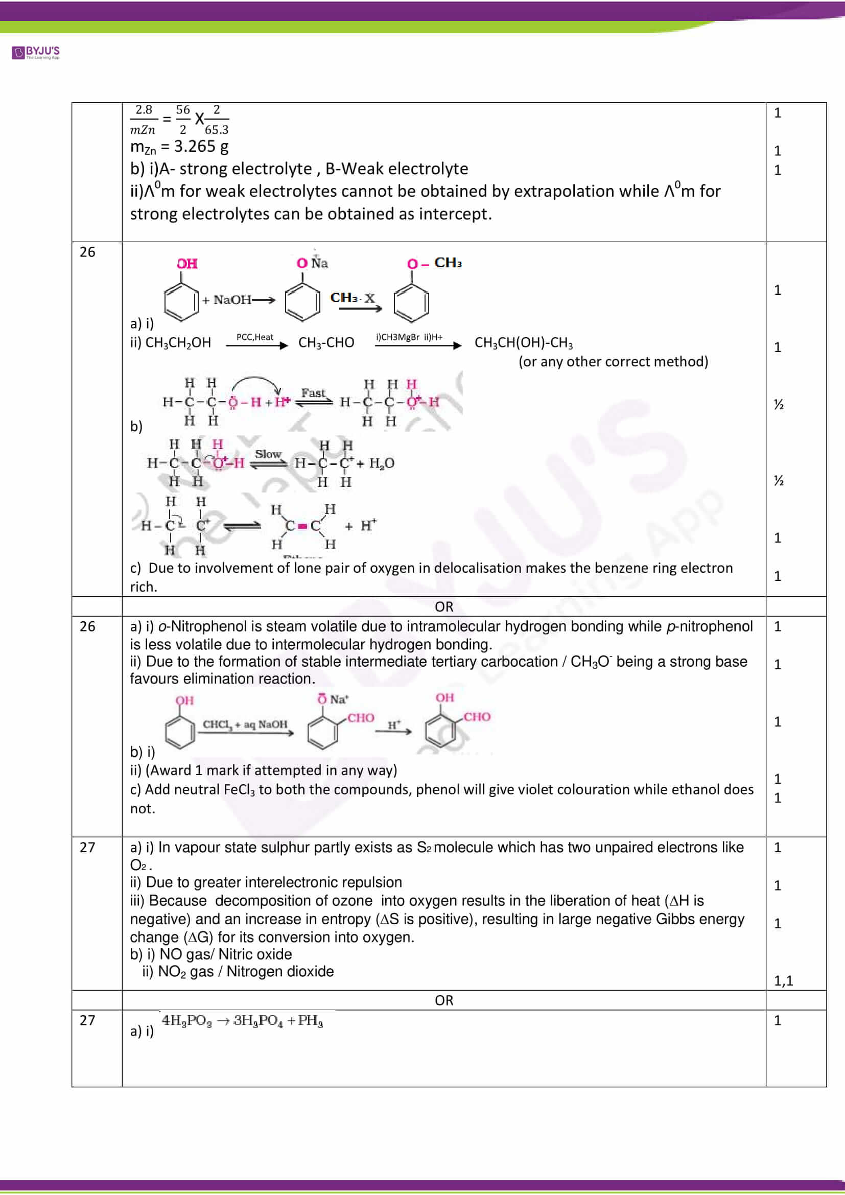 cbse class 12 solution 2019 chemistry set 1