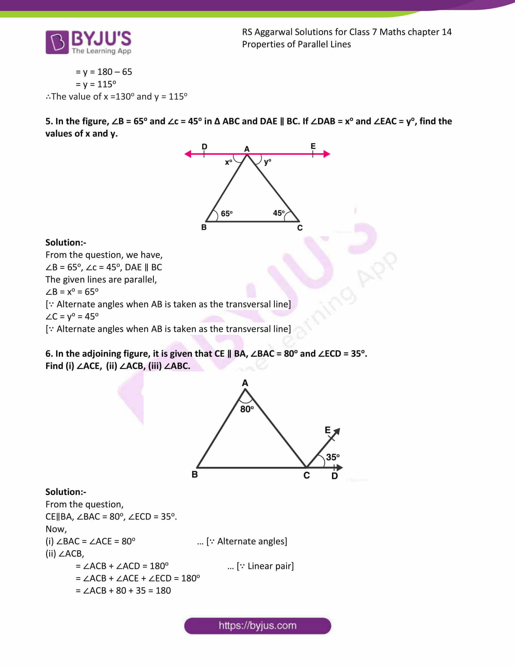 Avail Free PDF RS Aggarwal Solutions for Class 7 Maths Chapter 14