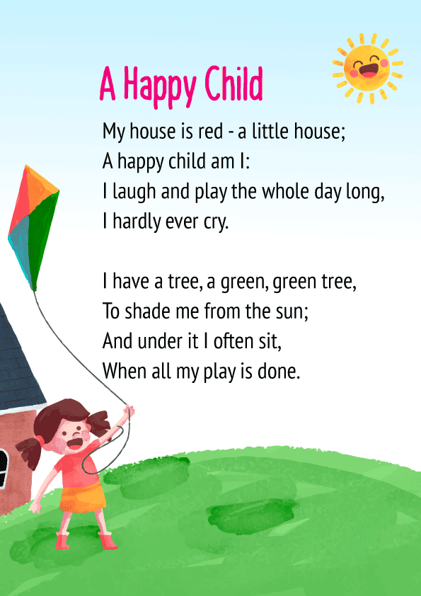 poems about happiness for kids