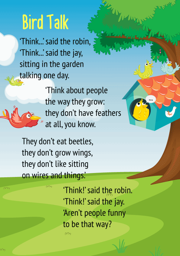 Bird Talk Poem for Class 3 with Summary and FREE PDF Inside