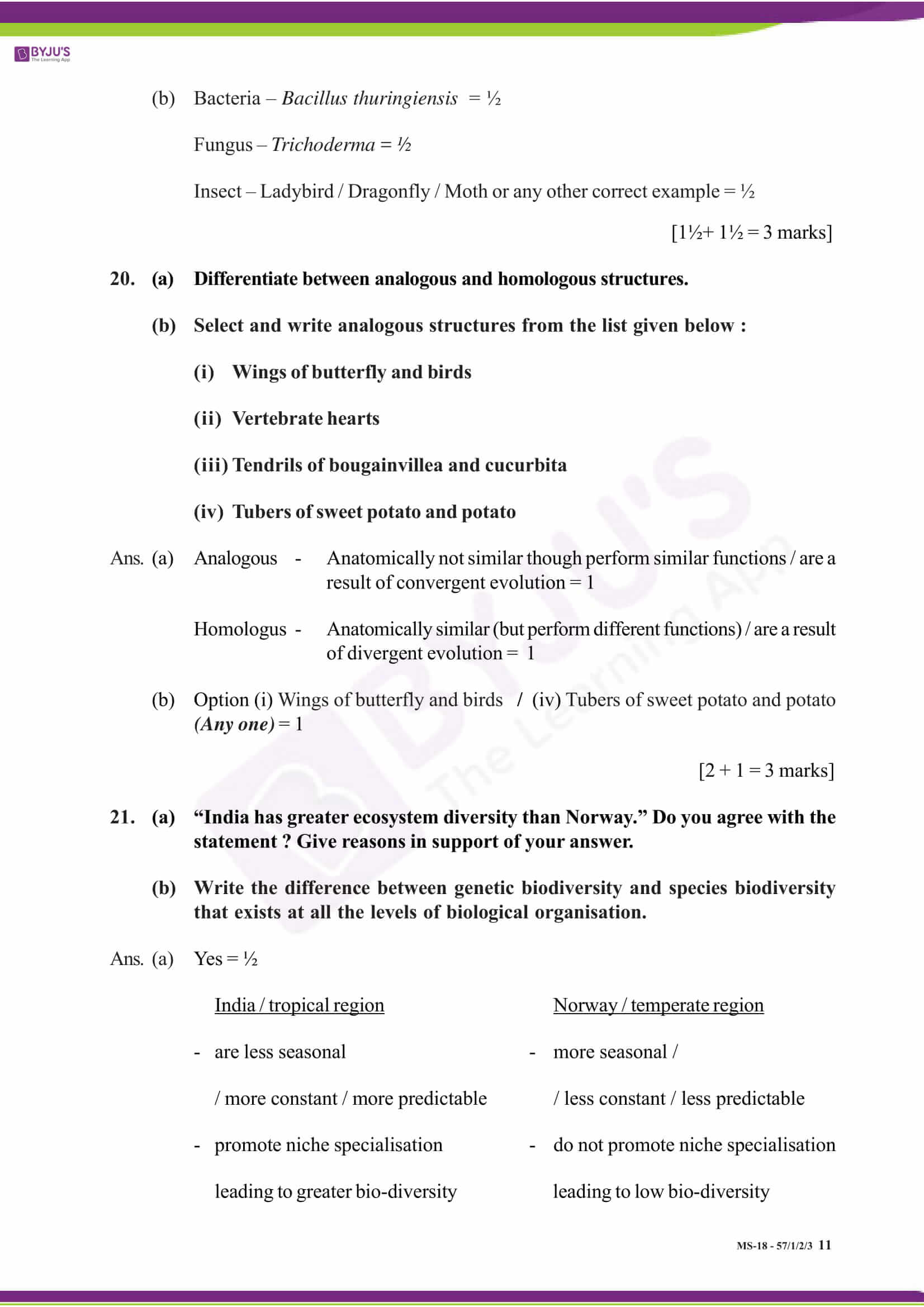 cbse class 12 solution 2018 bio set 1