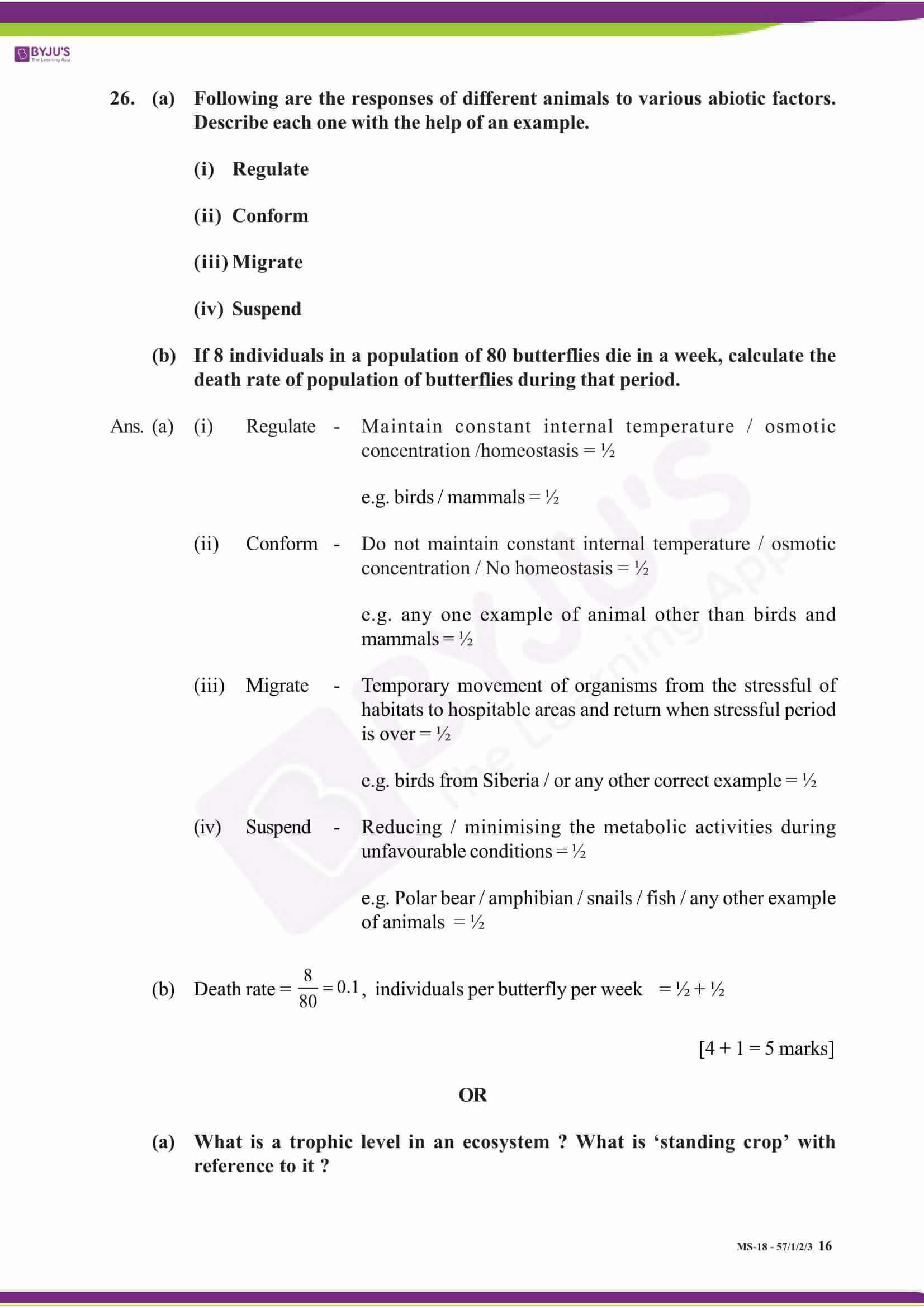 cbse class 12 solution 2018 bio set 1