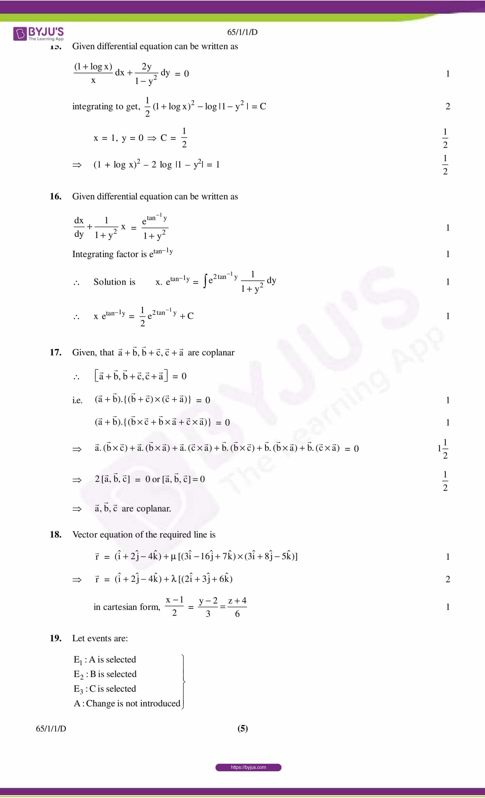 cbse class 12 maths 2016 solution set 1