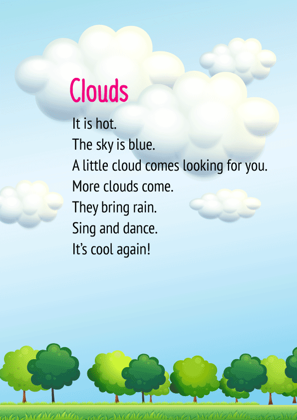 CBSE English Poem for Class 1 - Clouds | Free PDF Download